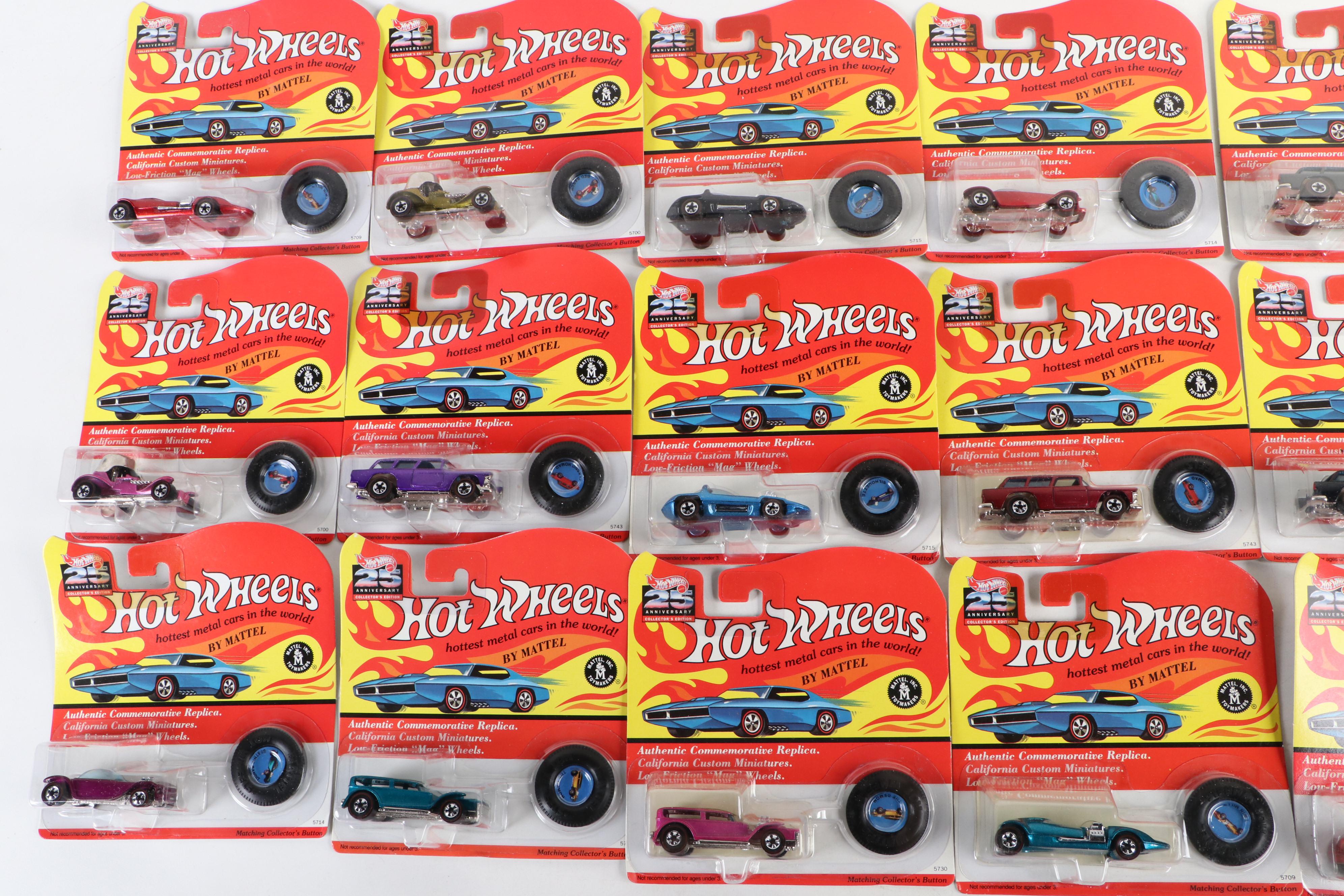 Hot Wheels 25th Anniversary Collectors Edition Toy Cars