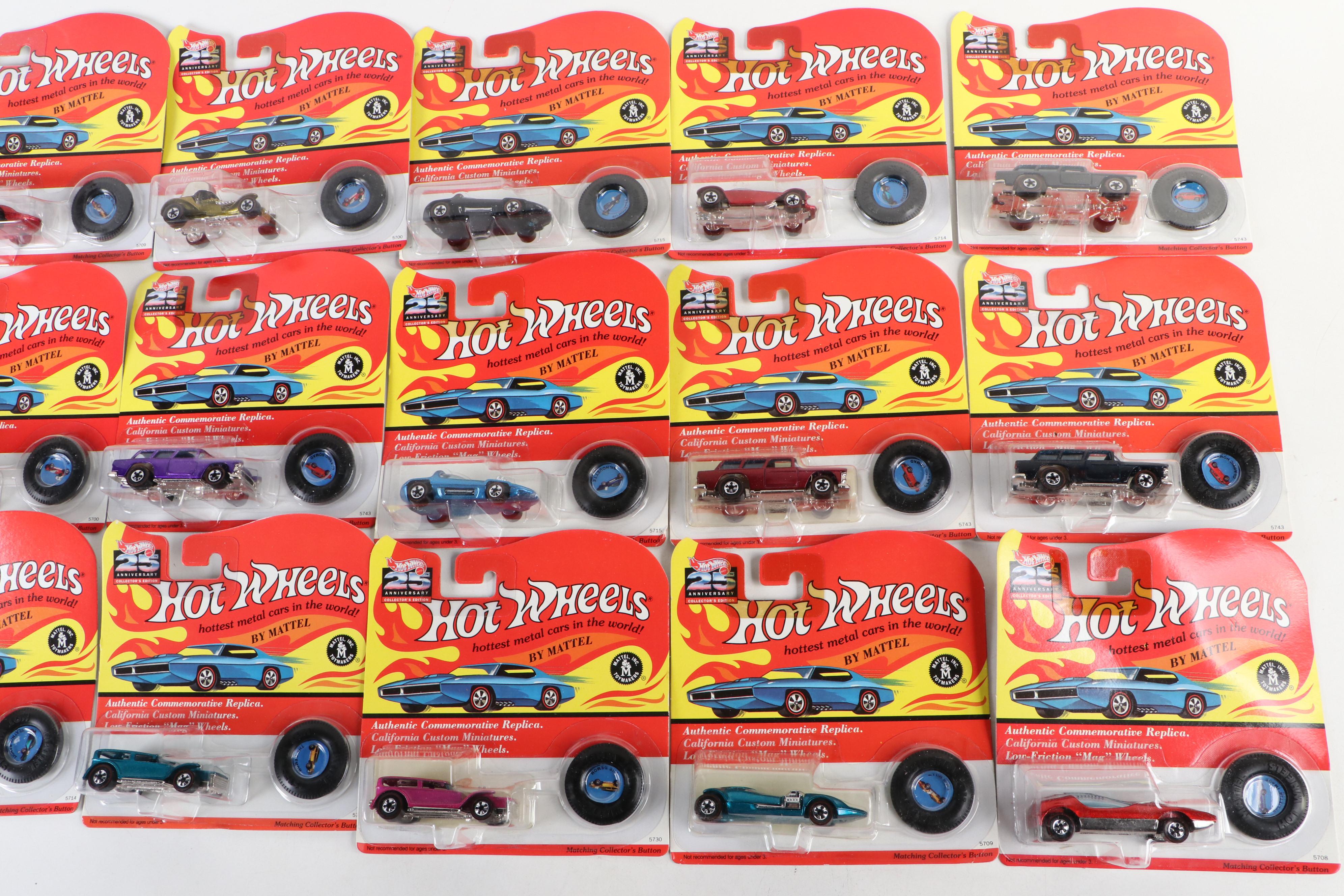 Hot Wheels 25th Anniversary Collectors Edition Toy Cars