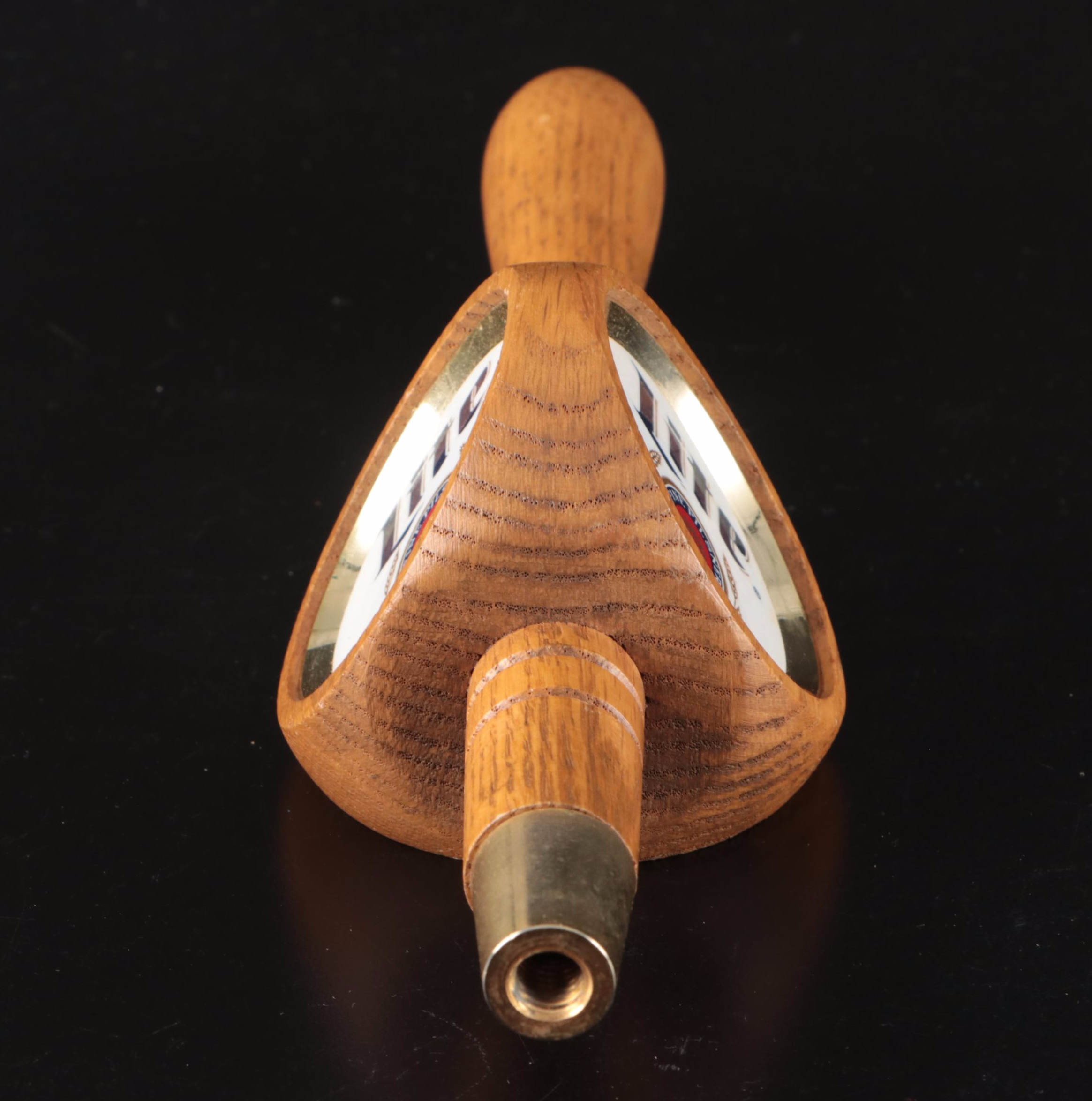 Miller Lite Oak Tap Handle with Heineken 1/2 Liter Tankards