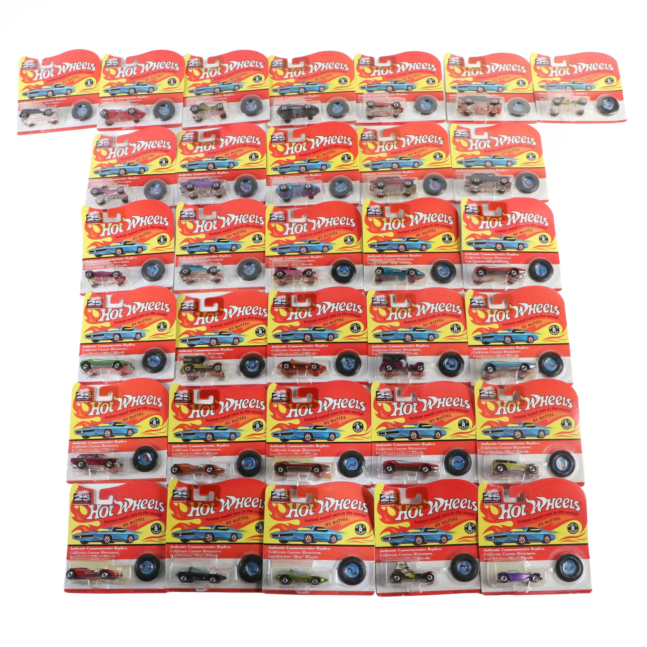 Hot Wheels 25th Anniversary Collectors Edition Toy Cars