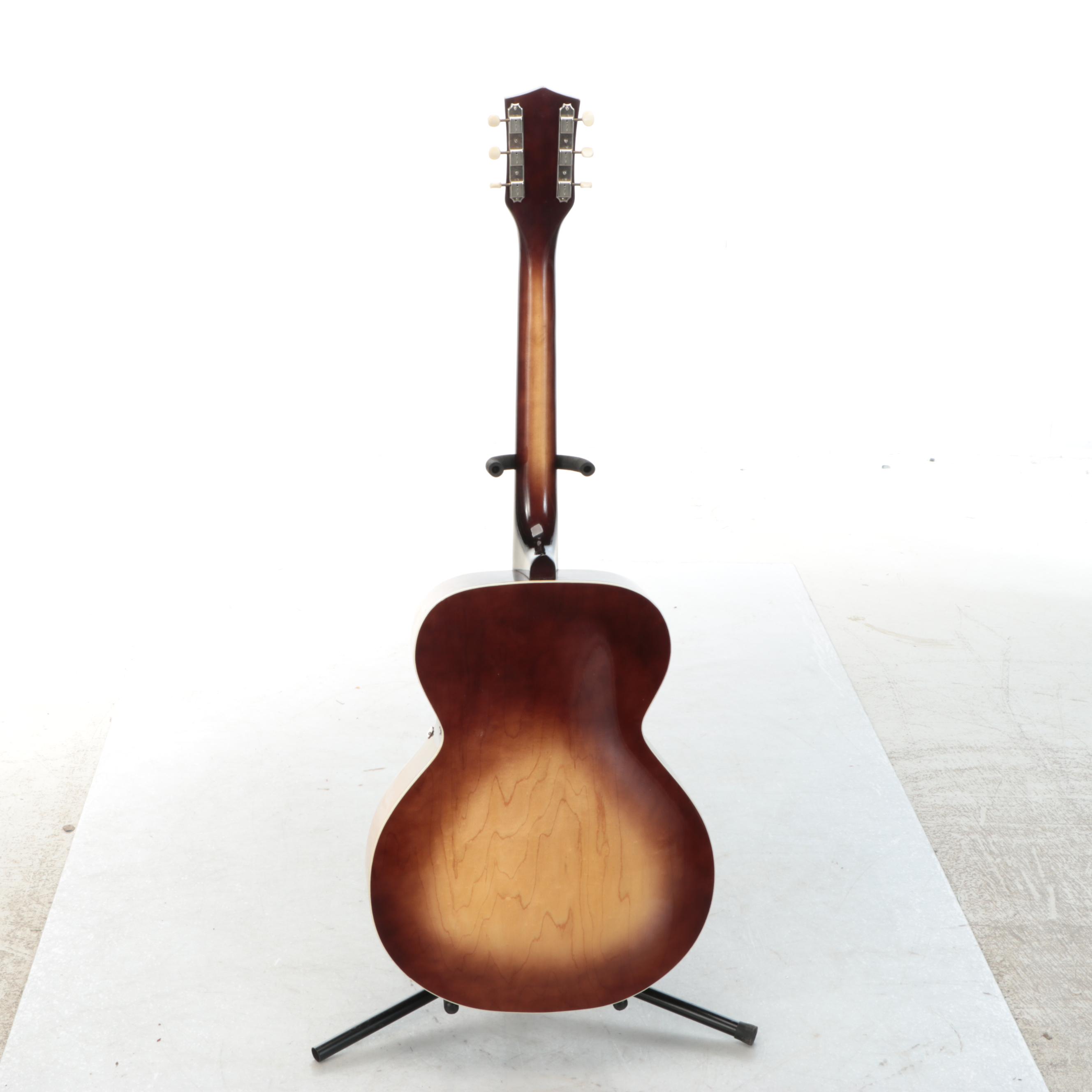 Unbranded Spruce Archtop Sunburst Acoustic Guitar, Mid-20th Century