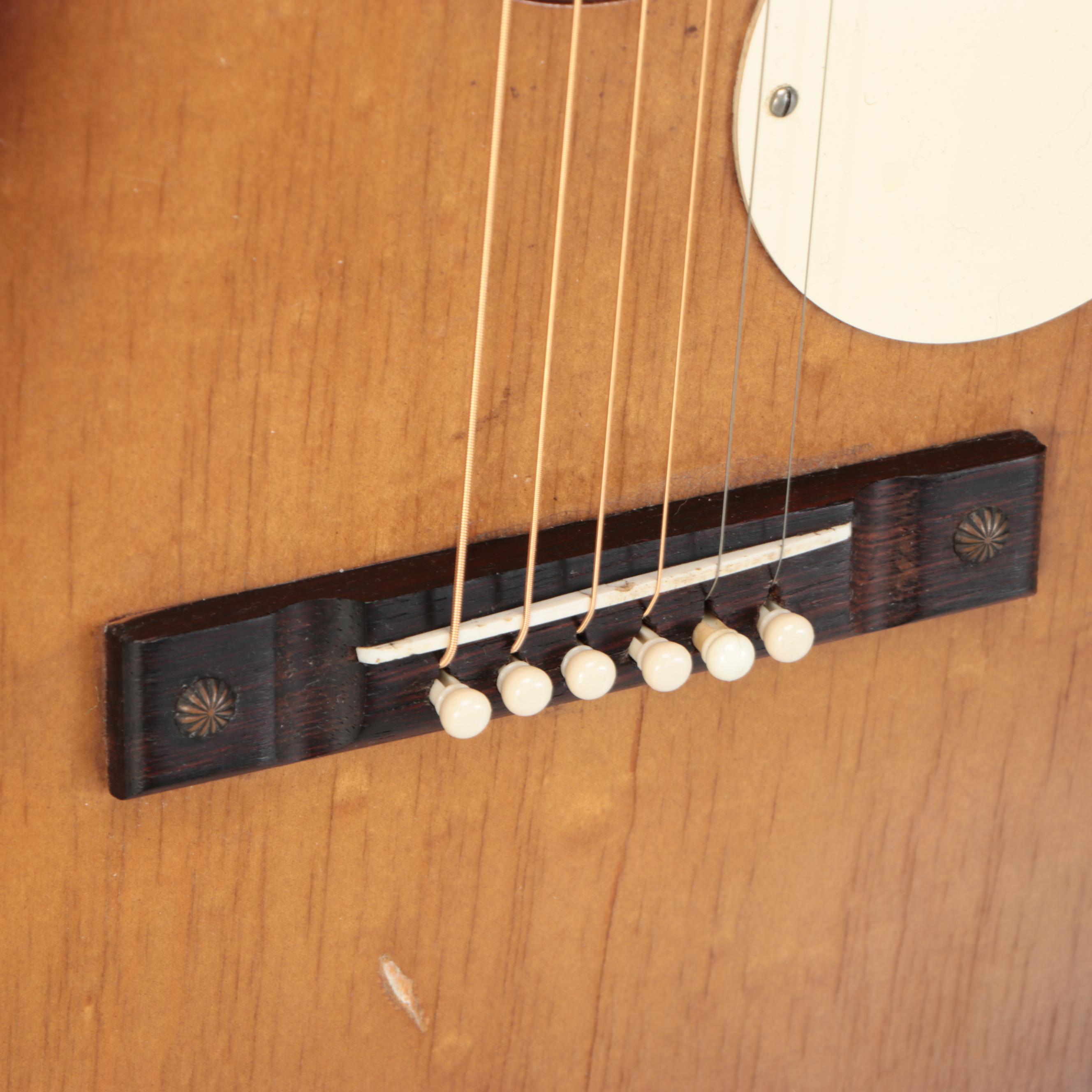 Sunburst Airline Acoustic Guitar, Mid-20th Century