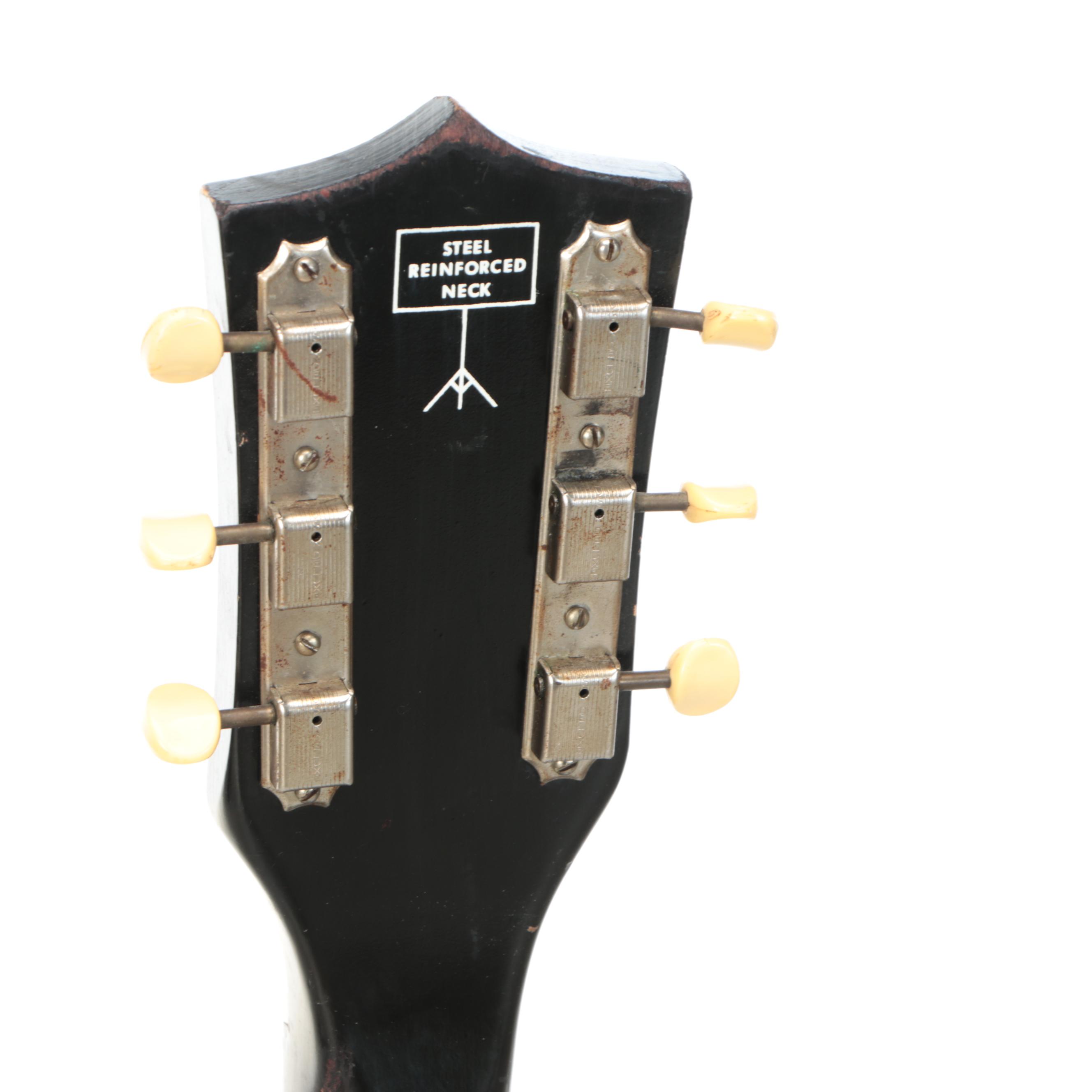 Sunburst Airline Acoustic Guitar, Mid-20th Century