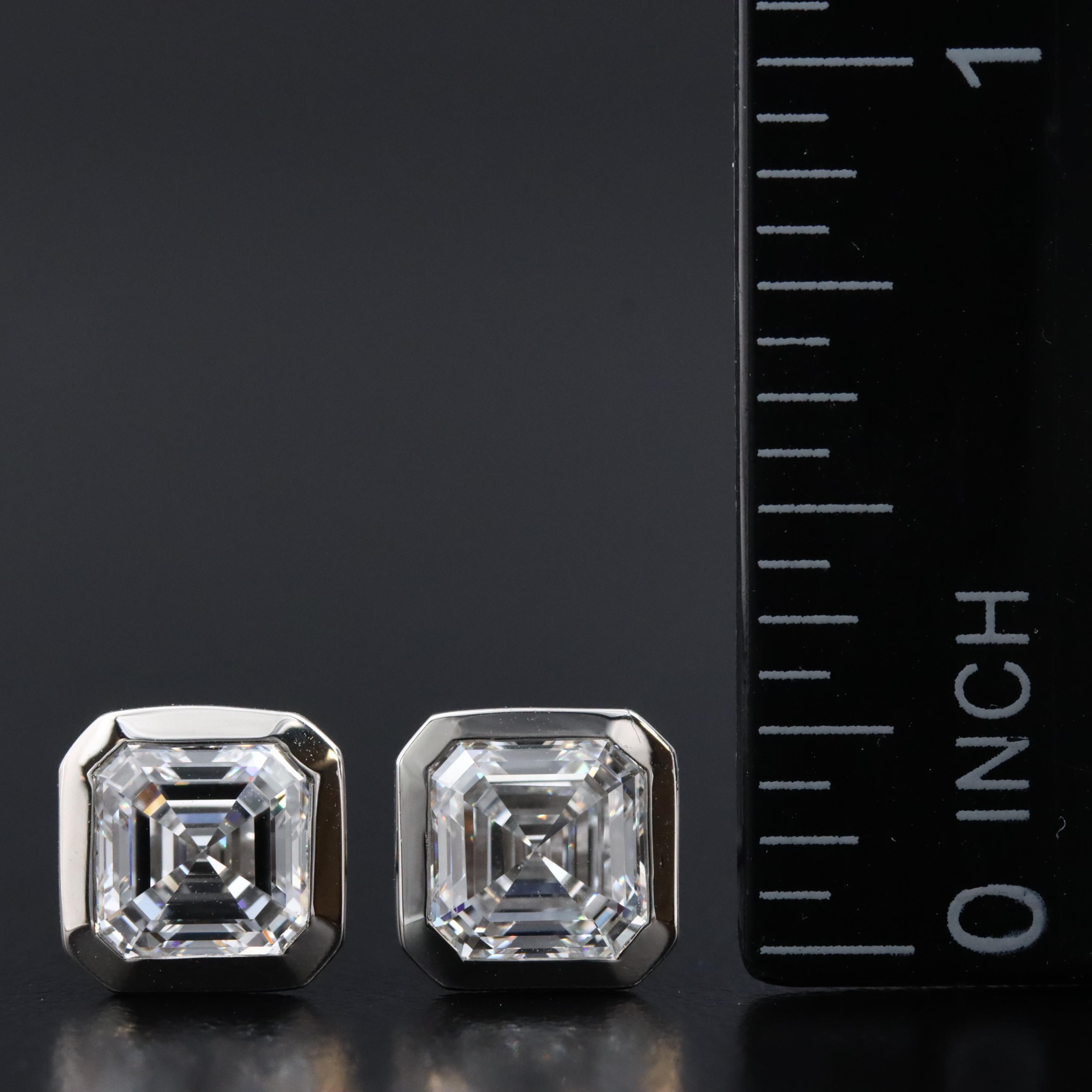 Platinum 2.45 CTW Lab Grown Diamond Stud Earring with IGI Reports