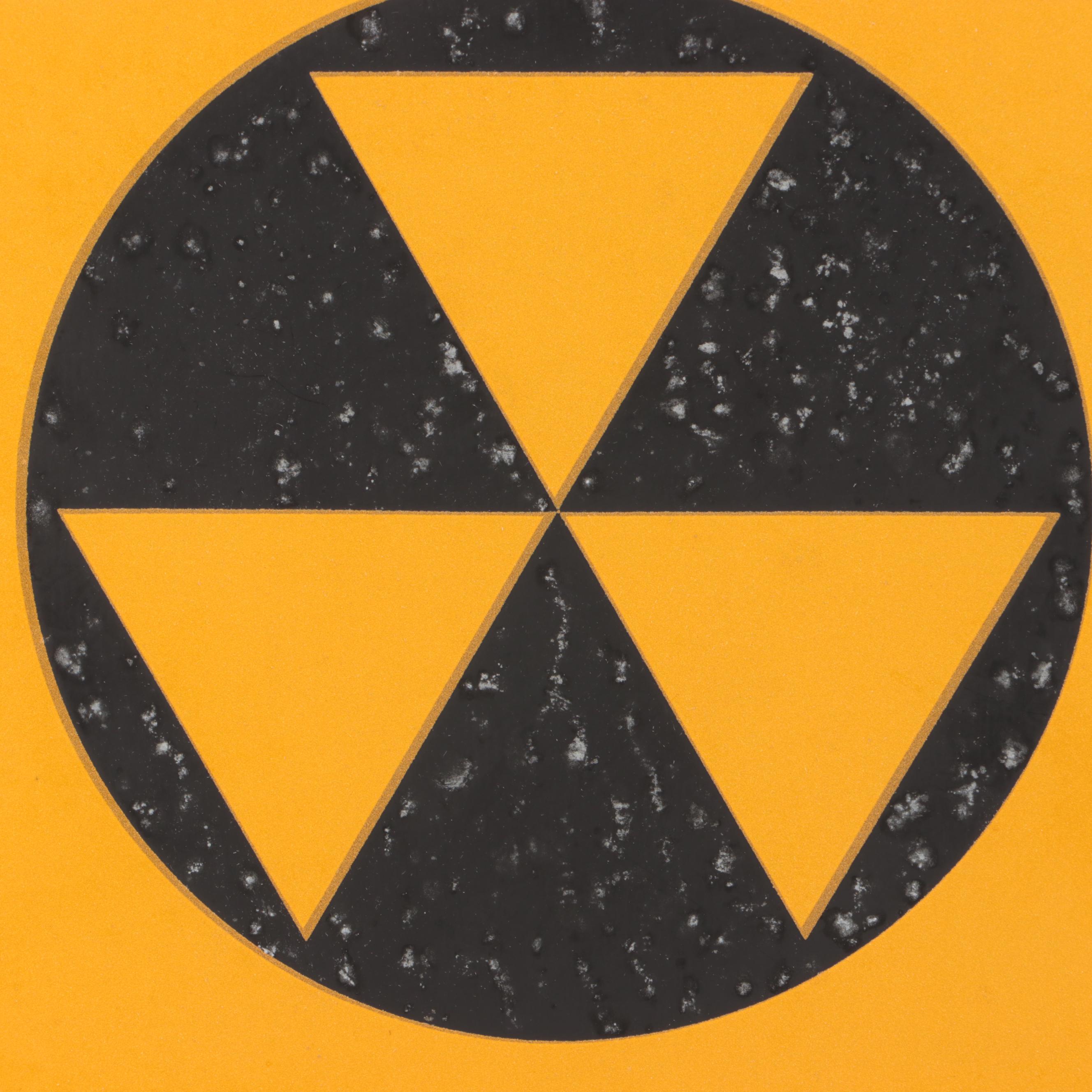 Metal Fallout Shelter Sign