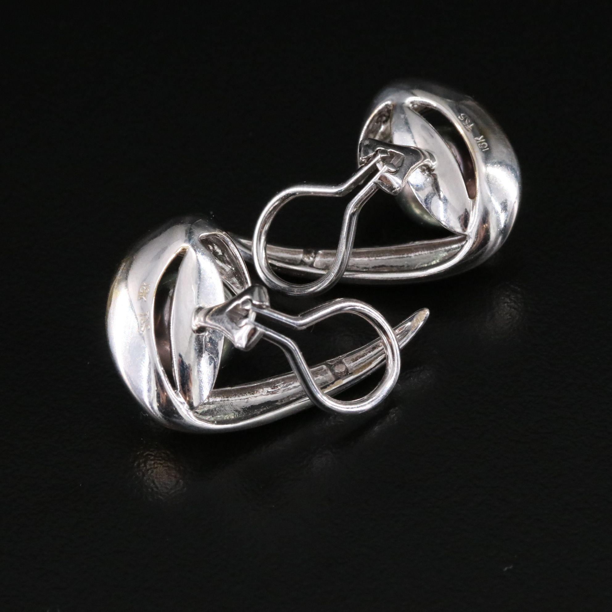 18K 9.25 MM Pearl Earrings