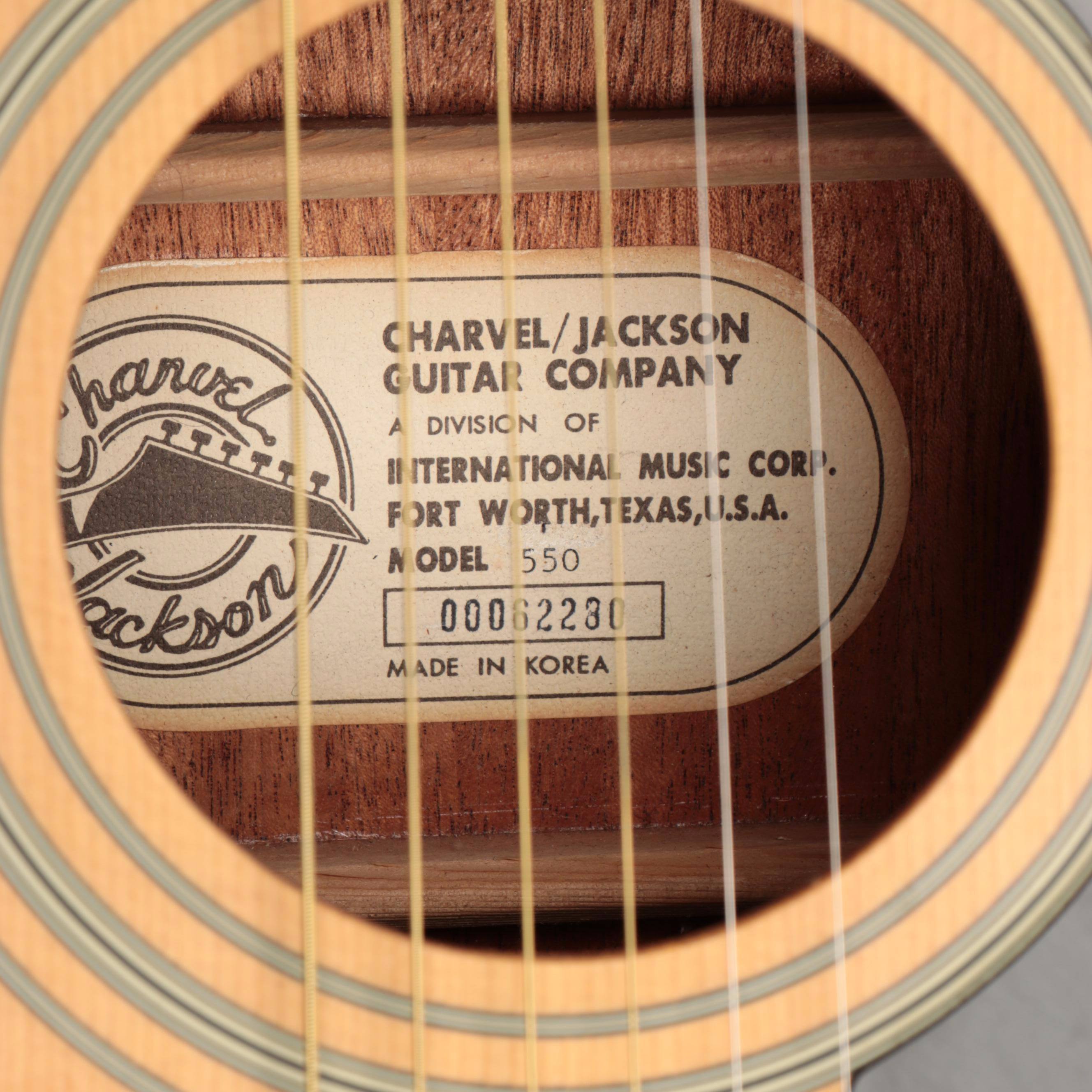 Charvel/Jackson Spruce Top Dreadnought Acoustic Guitar, 2000