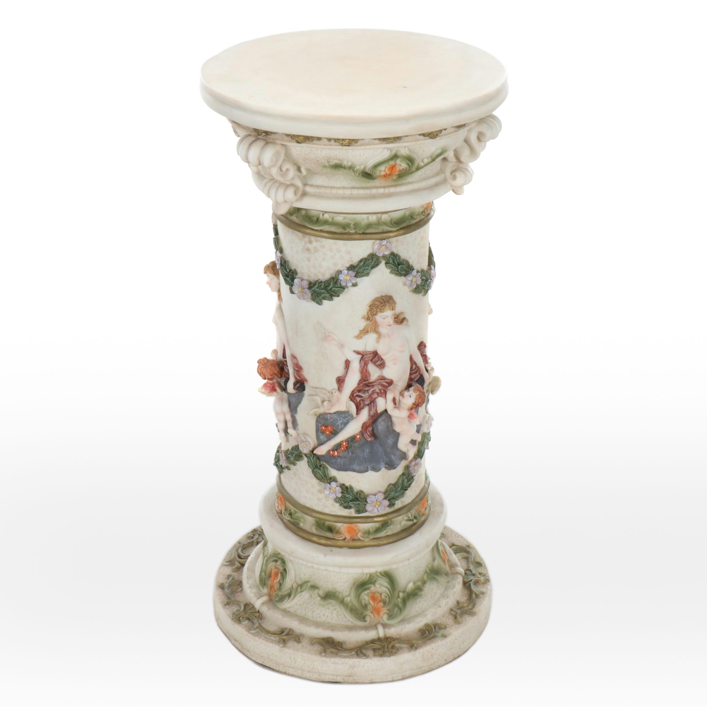 Italian Baroque Style Pedestal Stand, Late 20th Century