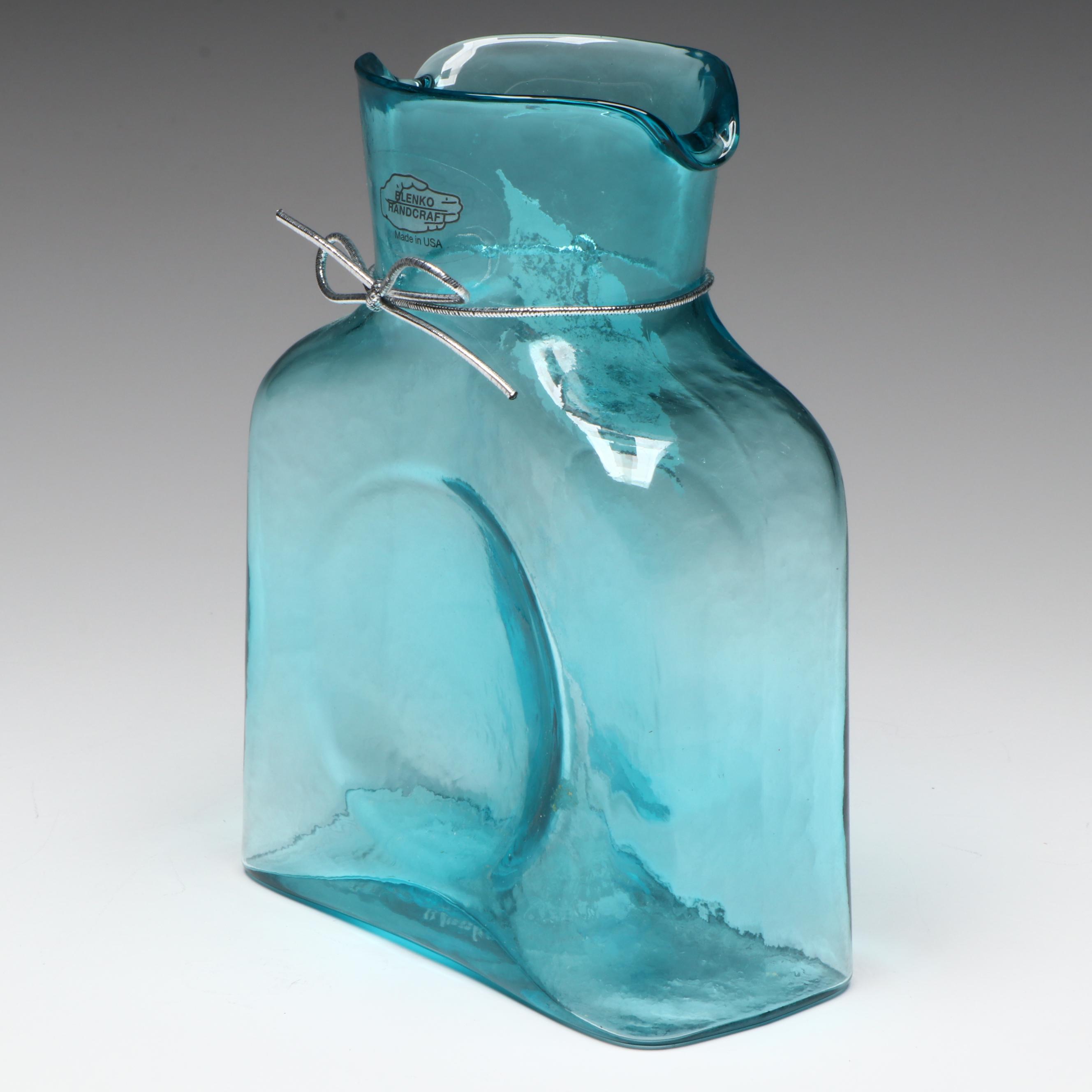 Blenko Glass Water Bottle