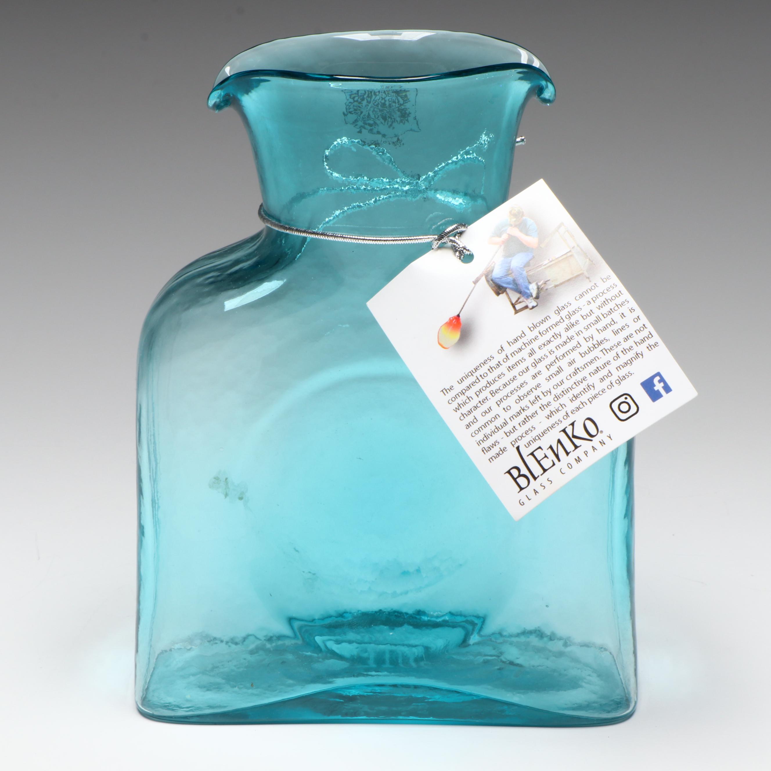 Blenko Glass Water Bottle