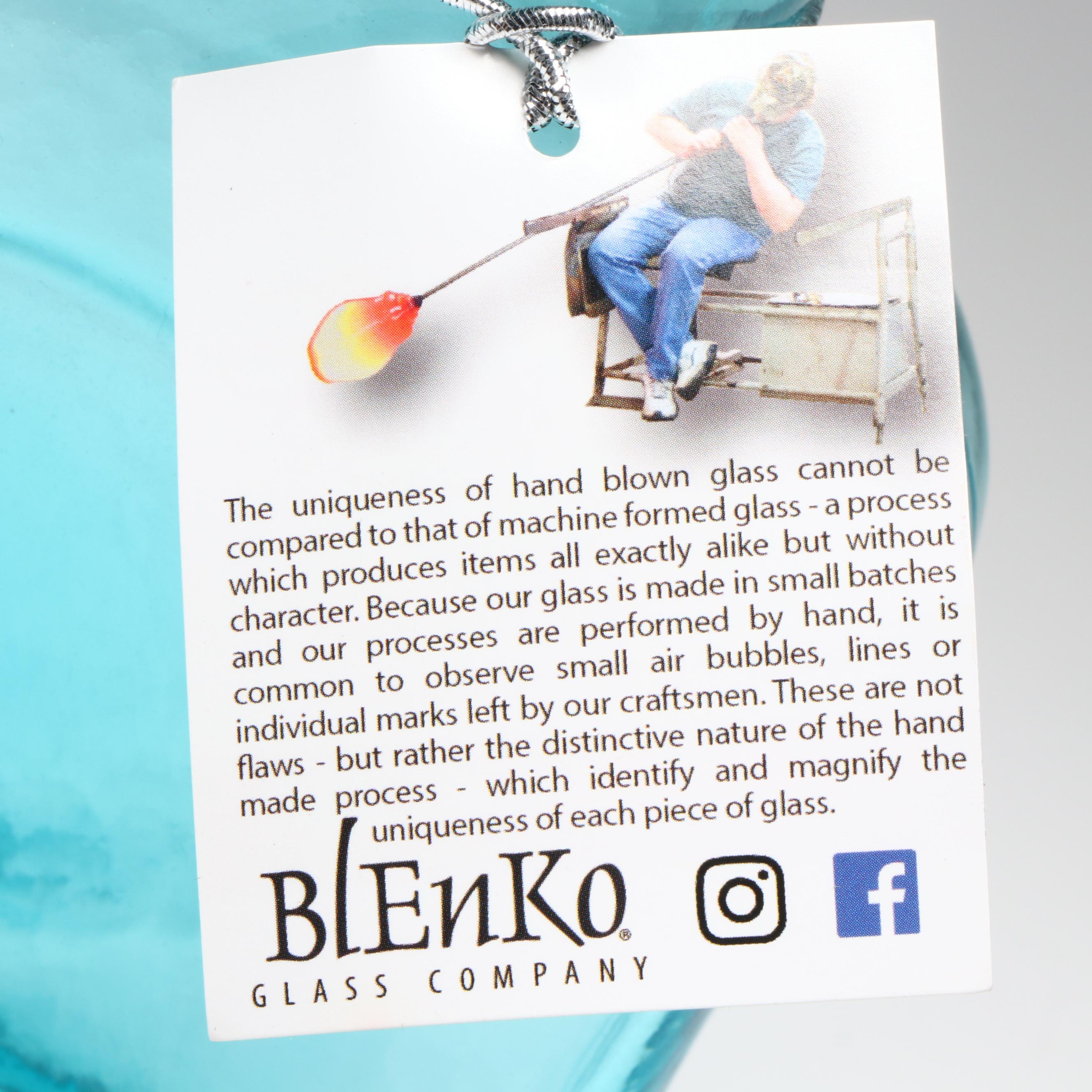 Blenko Glass Water Bottle