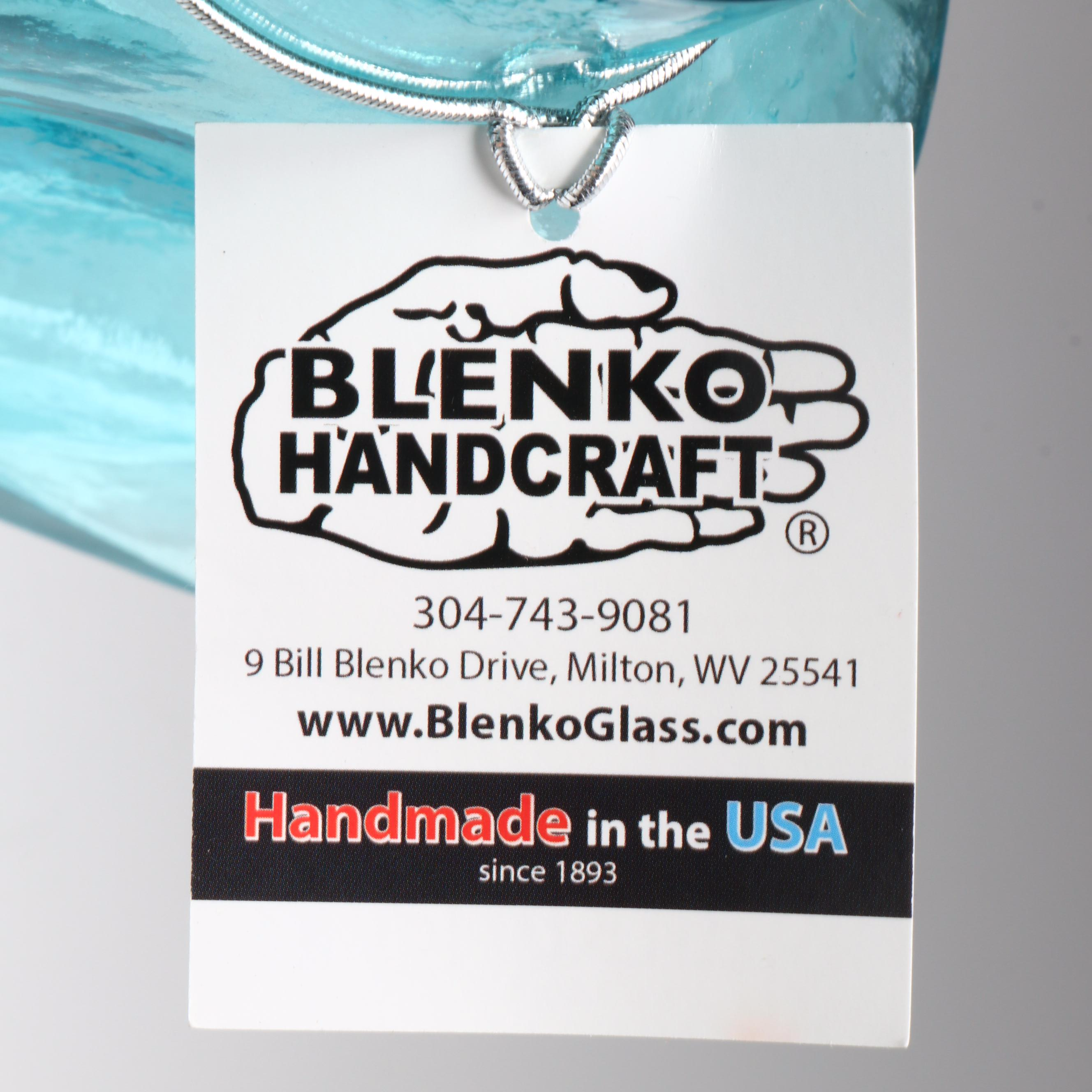 Blenko Glass Water Bottle