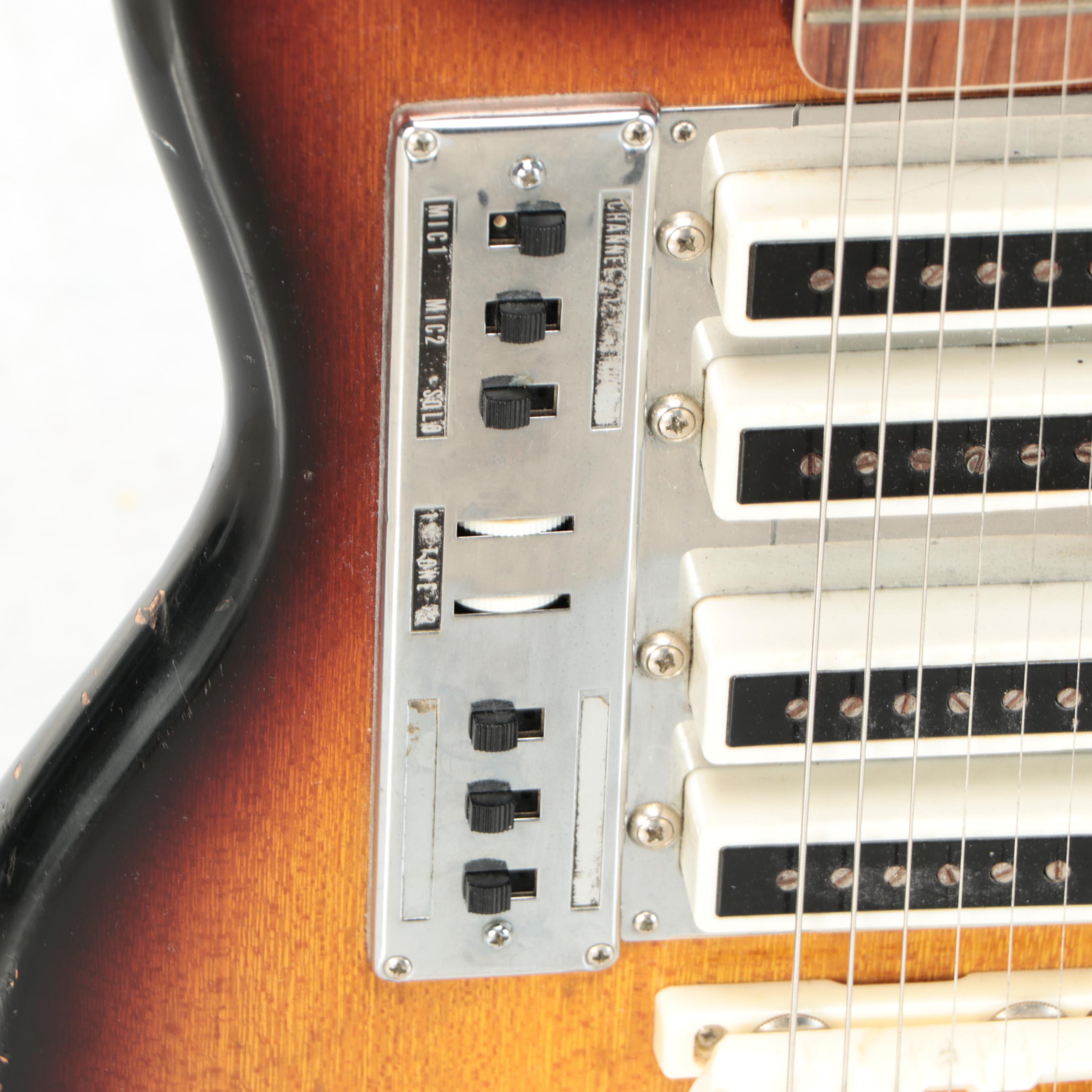 Guyatone Kent Style Videocaster Tobacco Burst Electric Guitar, 1960s