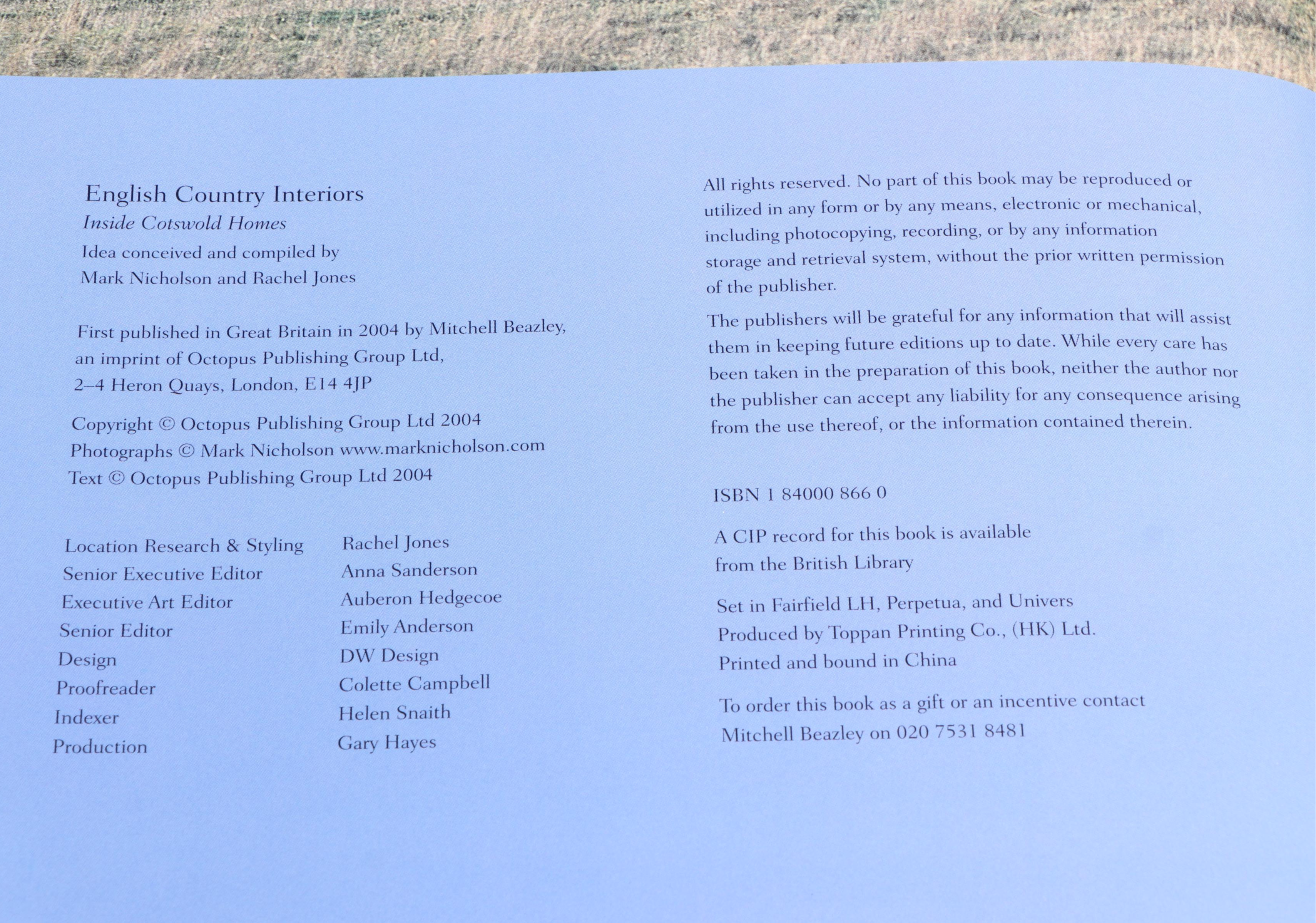 "The Regency Country House" and More British Interior Design Books