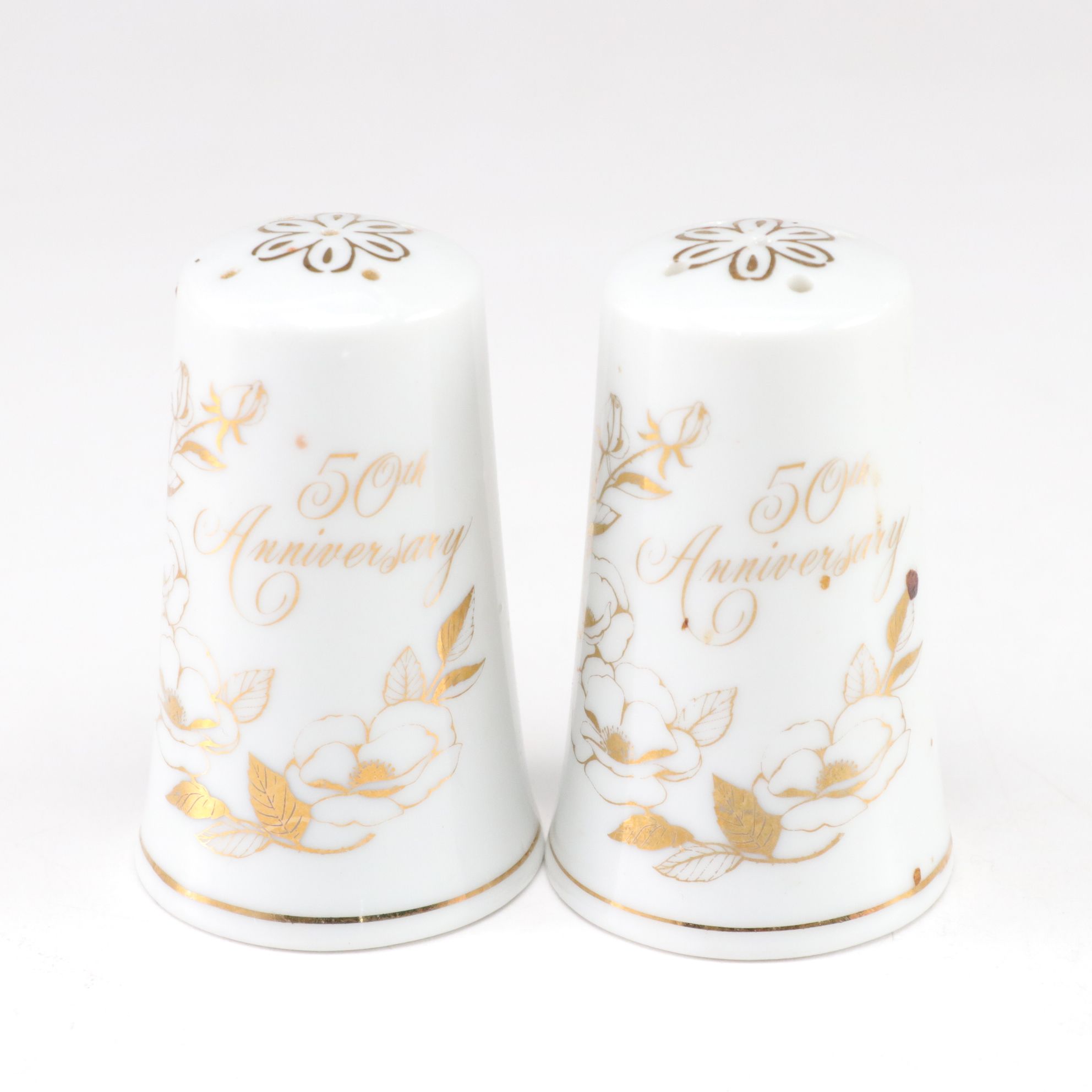 Gilt Porcelain Butter Dish with Salt & Pepper, Mid-Century Swan Planter and More