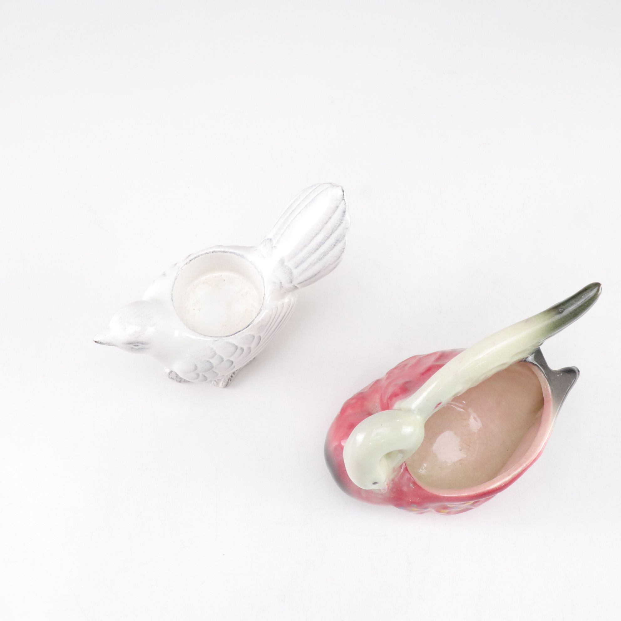 Gilt Porcelain Butter Dish with Salt & Pepper, Mid-Century Swan Planter and More