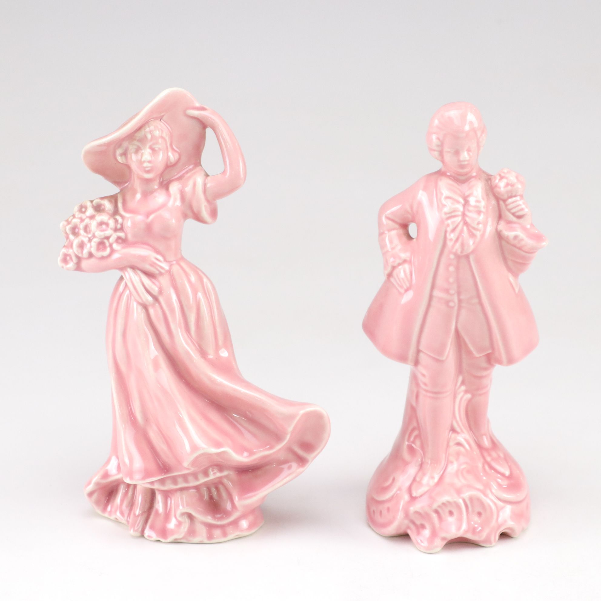 Gilt Porcelain Butter Dish with Salt & Pepper, Mid-Century Swan Planter and More