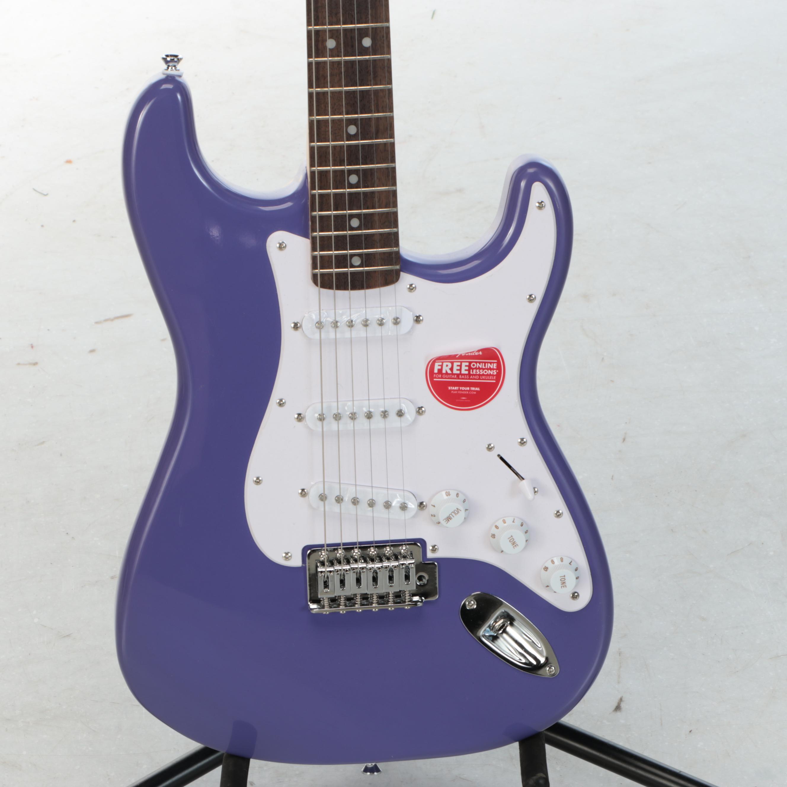Squier by Fender Sonic Stratocaster Ultraviolet Solid Body Electric Guitar