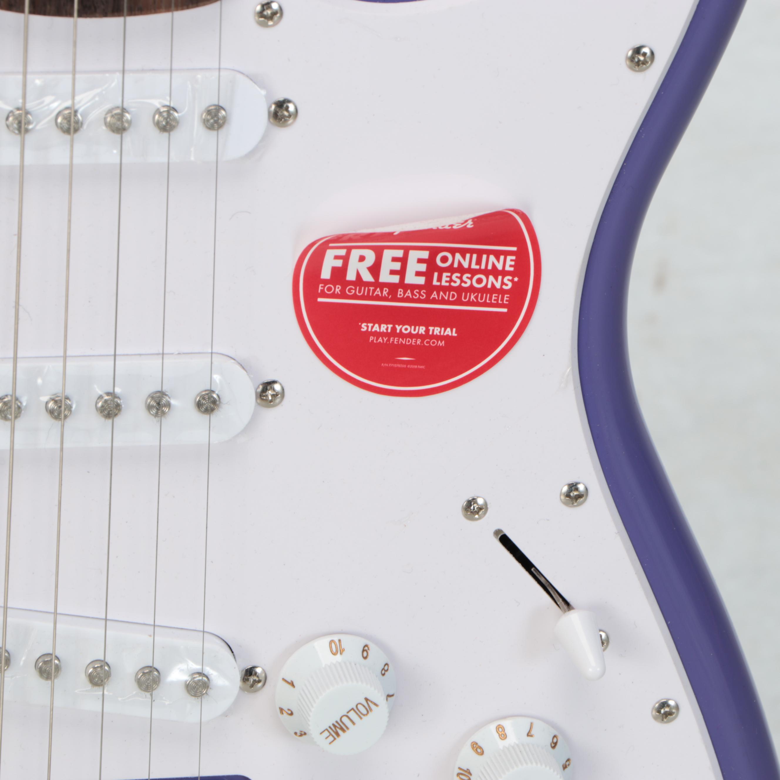 Squier by Fender Sonic Stratocaster Ultraviolet Solid Body Electric Guitar