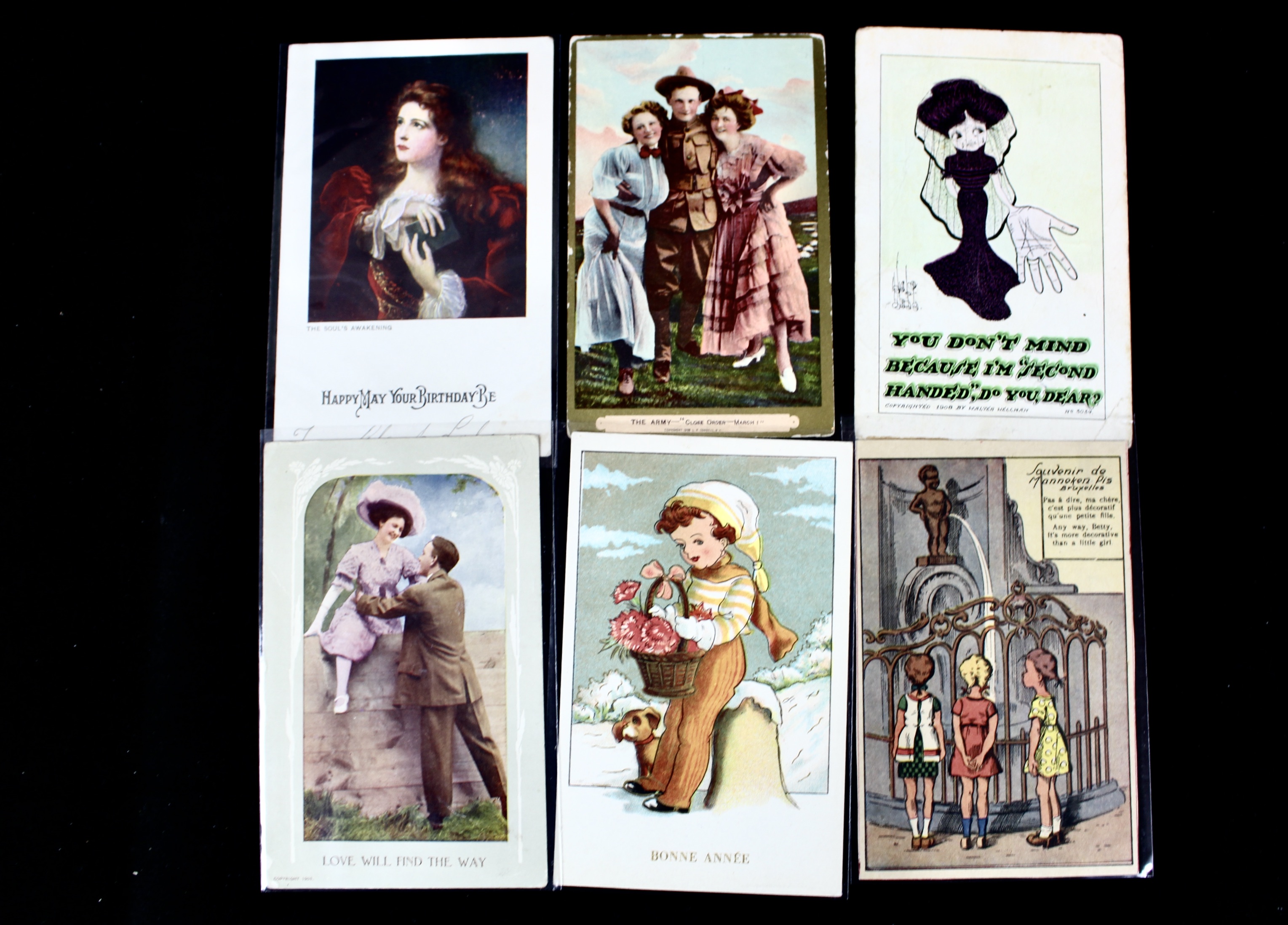 Group of Over 300 Vintage Postcards Including Autographed Dick Powell