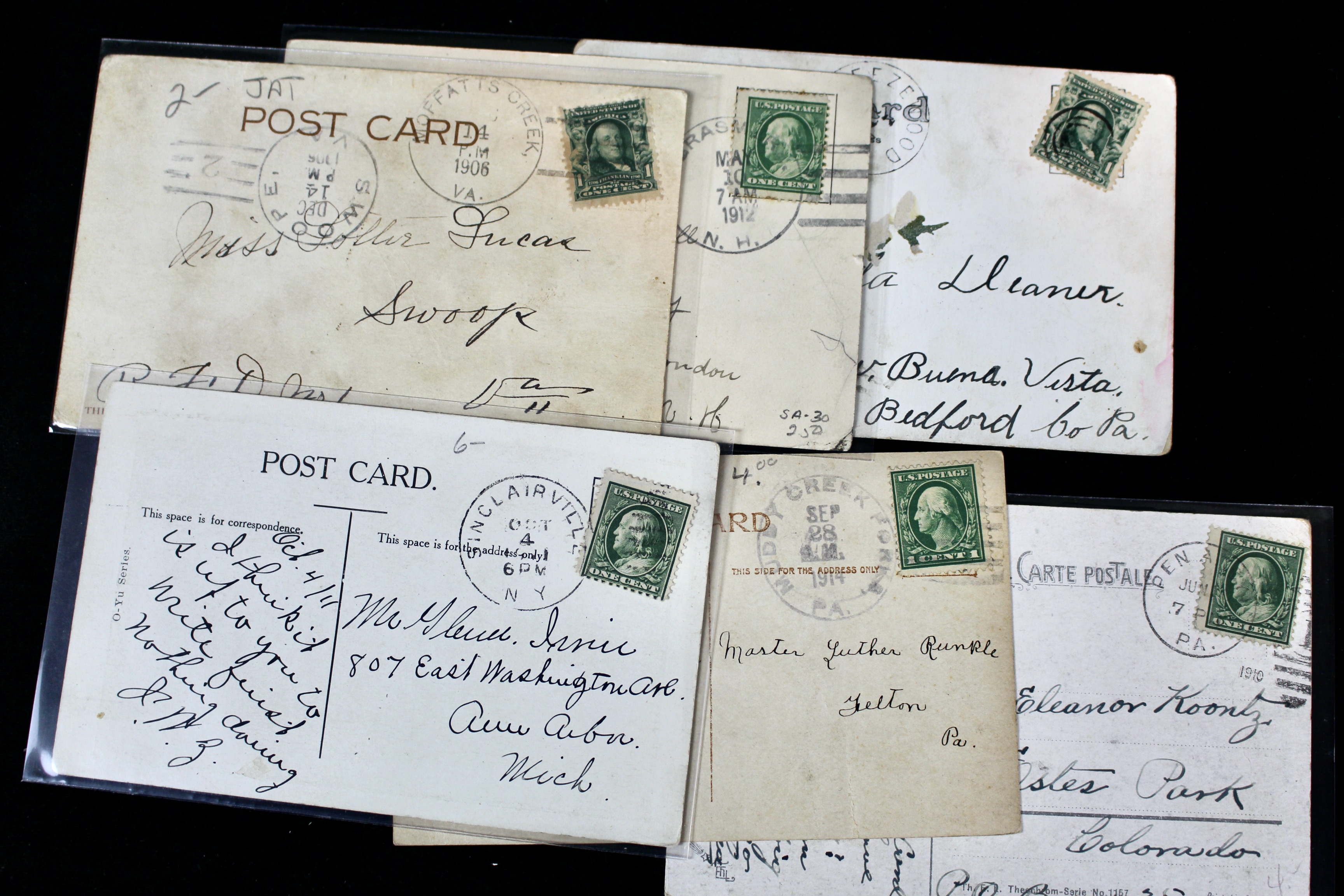 Group of Over 300 Vintage Postcards Including Autographed Dick Powell