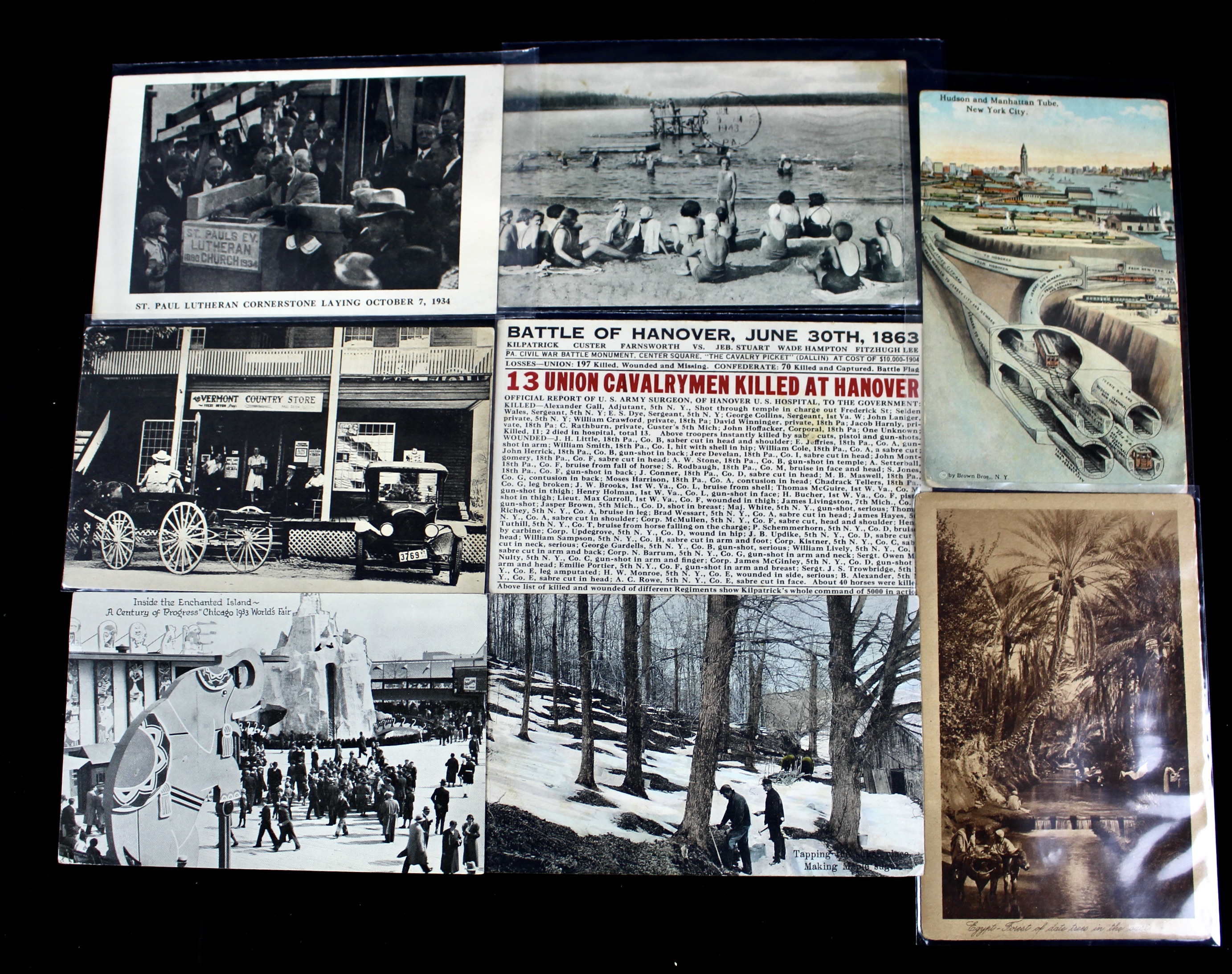 Group of Over 300 Vintage Postcards Including Autographed Dick Powell