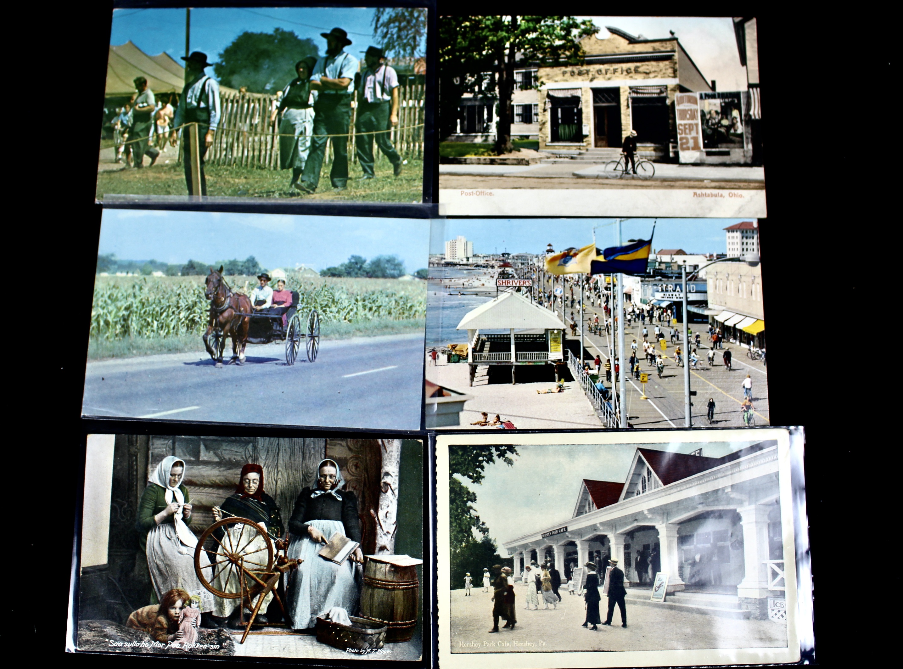 Group of Over 300 Vintage Postcards Including Autographed Dick Powell