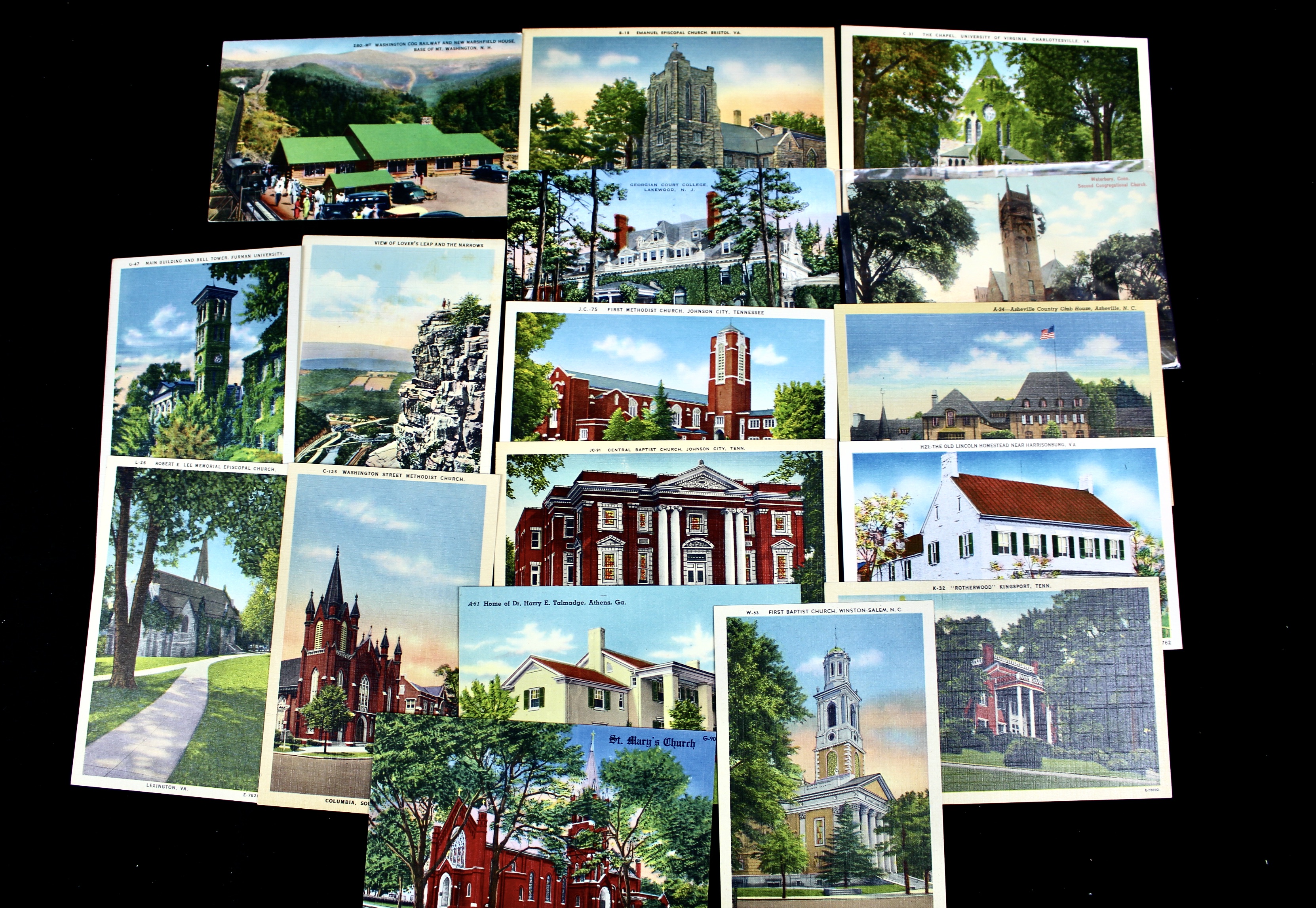 Group of Over 300 Vintage Postcards Including Autographed Dick Powell