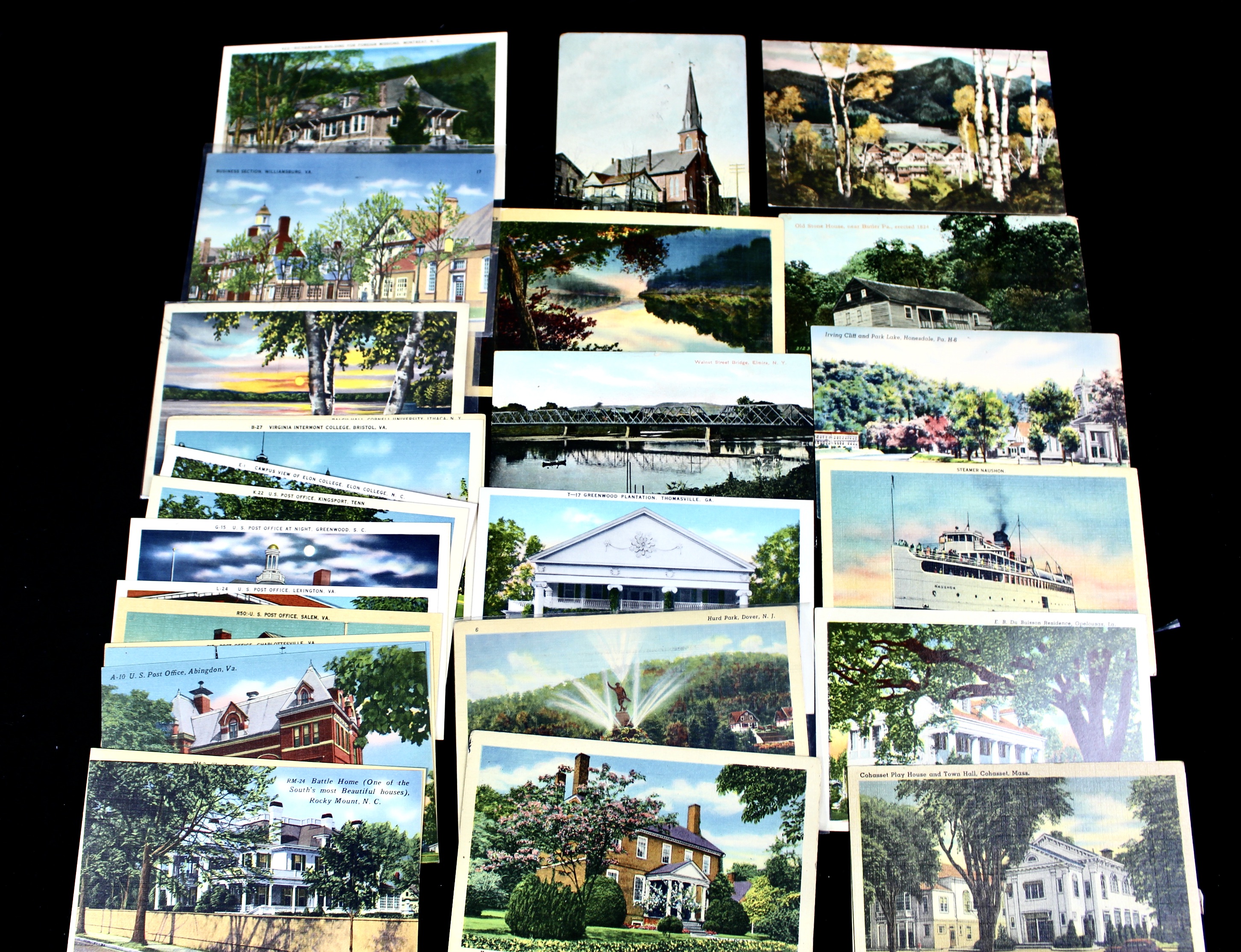 Group of Over 300 Vintage Postcards Including Autographed Dick Powell