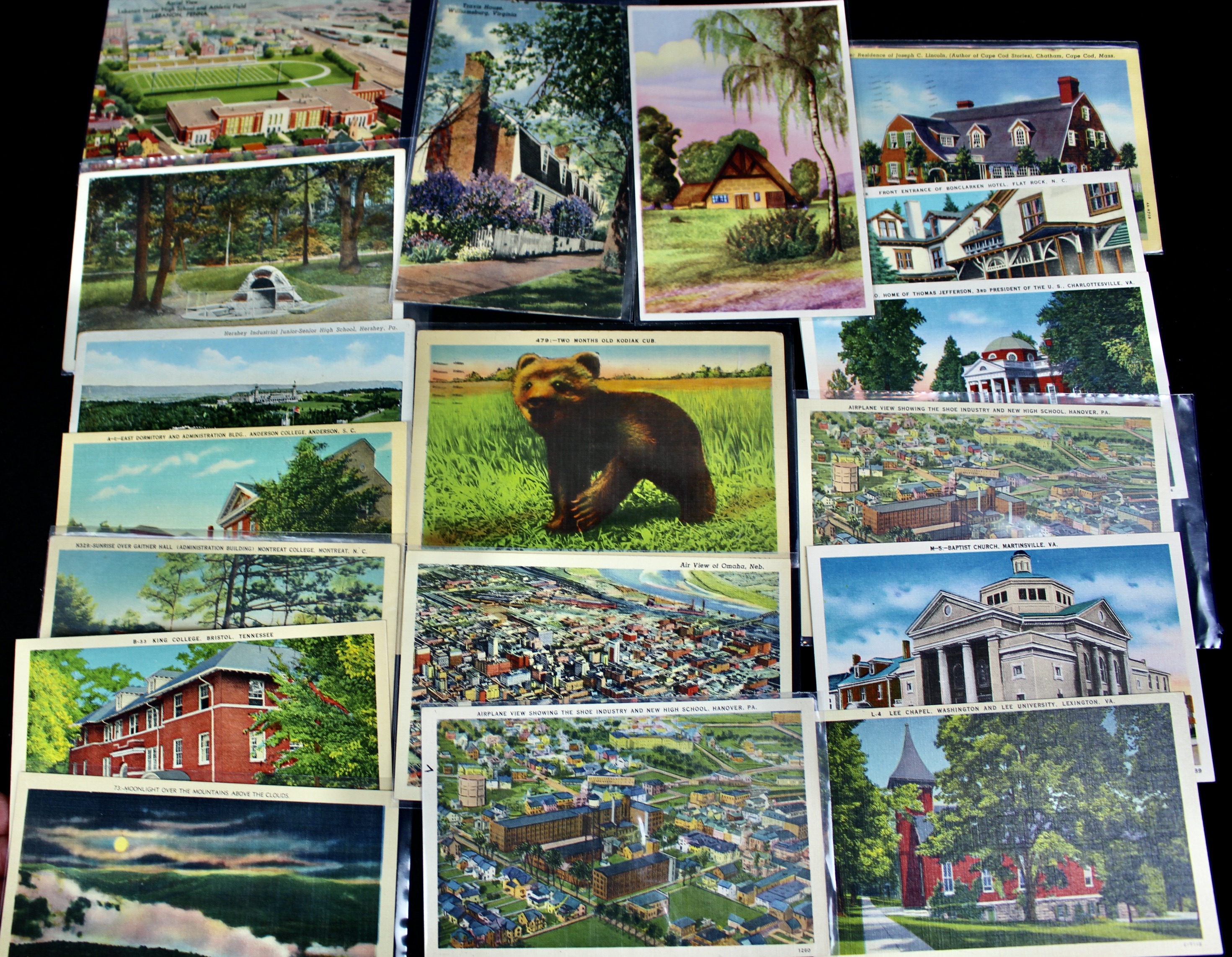 Group of Over 300 Vintage Postcards Including Autographed Dick Powell