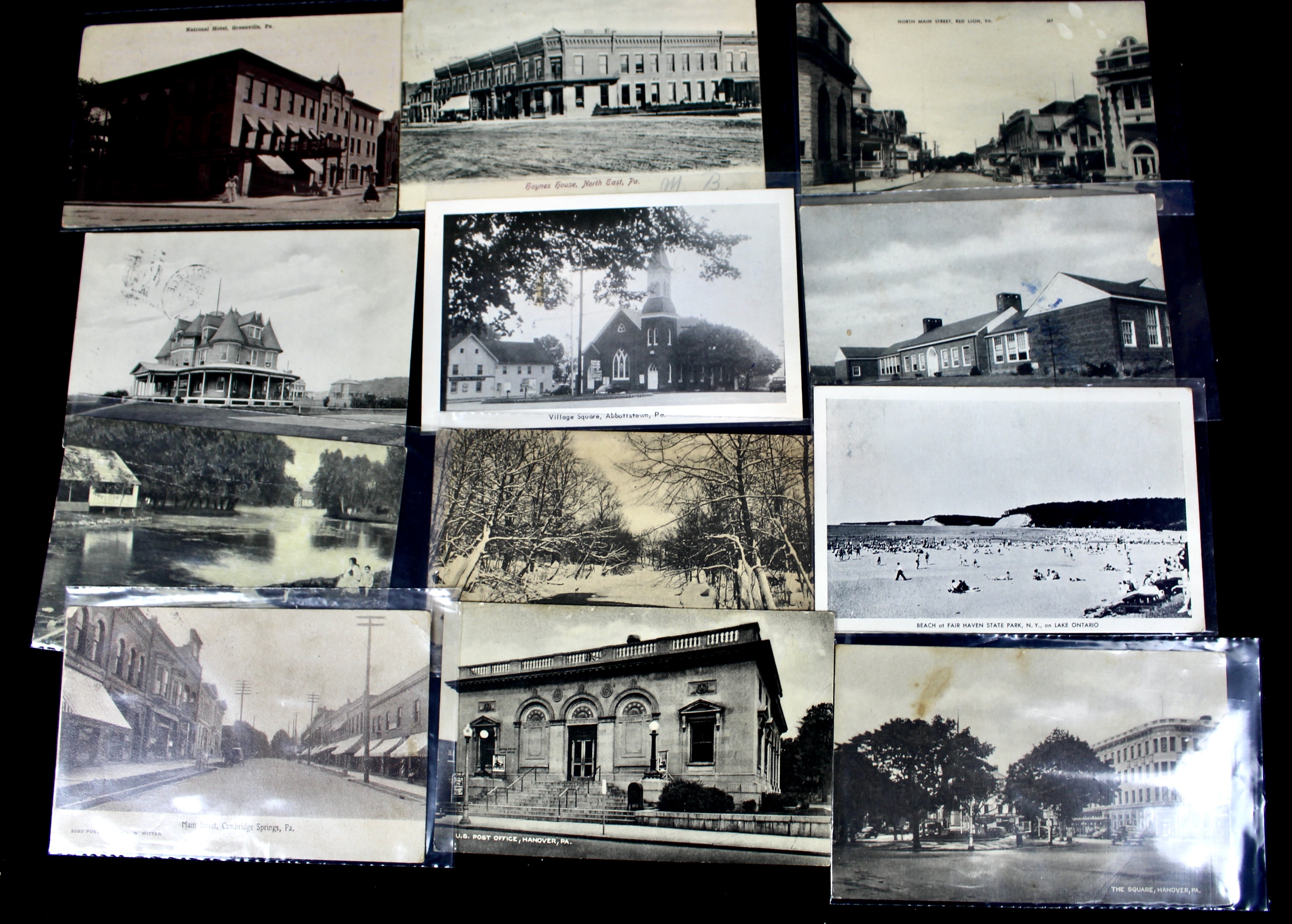 Group of Over 300 Vintage Postcards Including Autographed Dick Powell