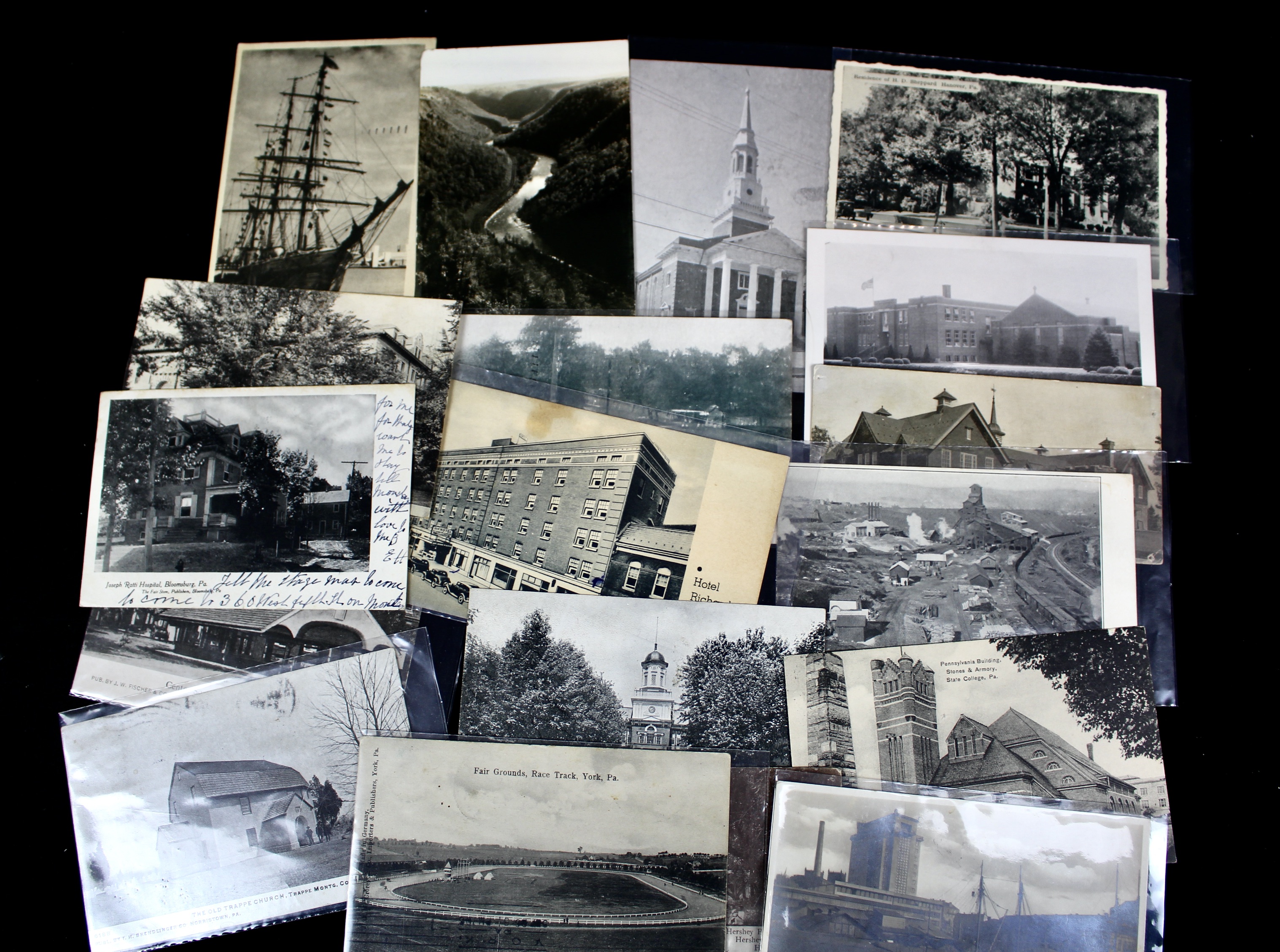 Group of Over 300 Vintage Postcards Including Autographed Dick Powell