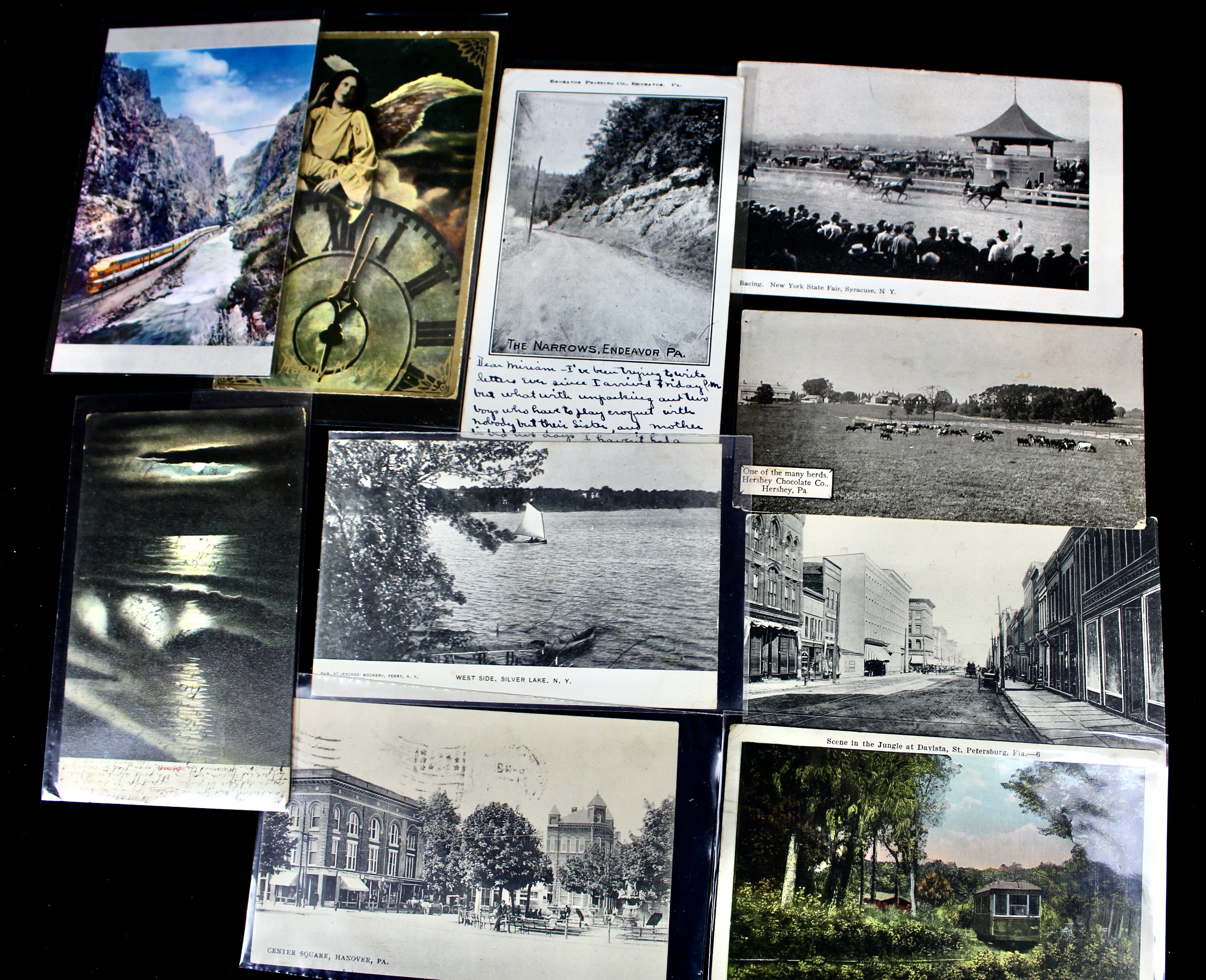 Group of Over 300 Vintage Postcards Including Autographed Dick Powell