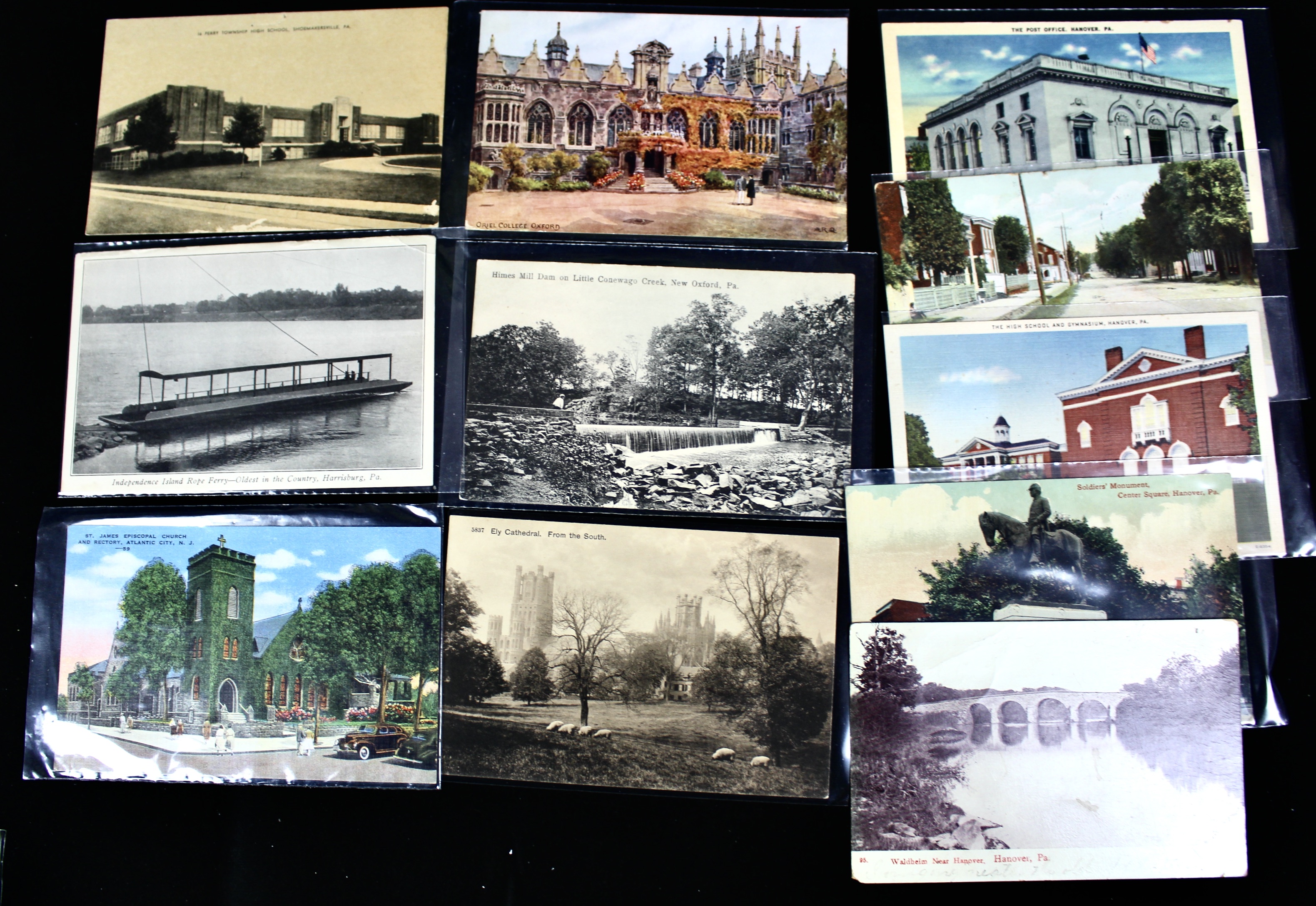 Group of Over 300 Vintage Postcards Including Autographed Dick Powell