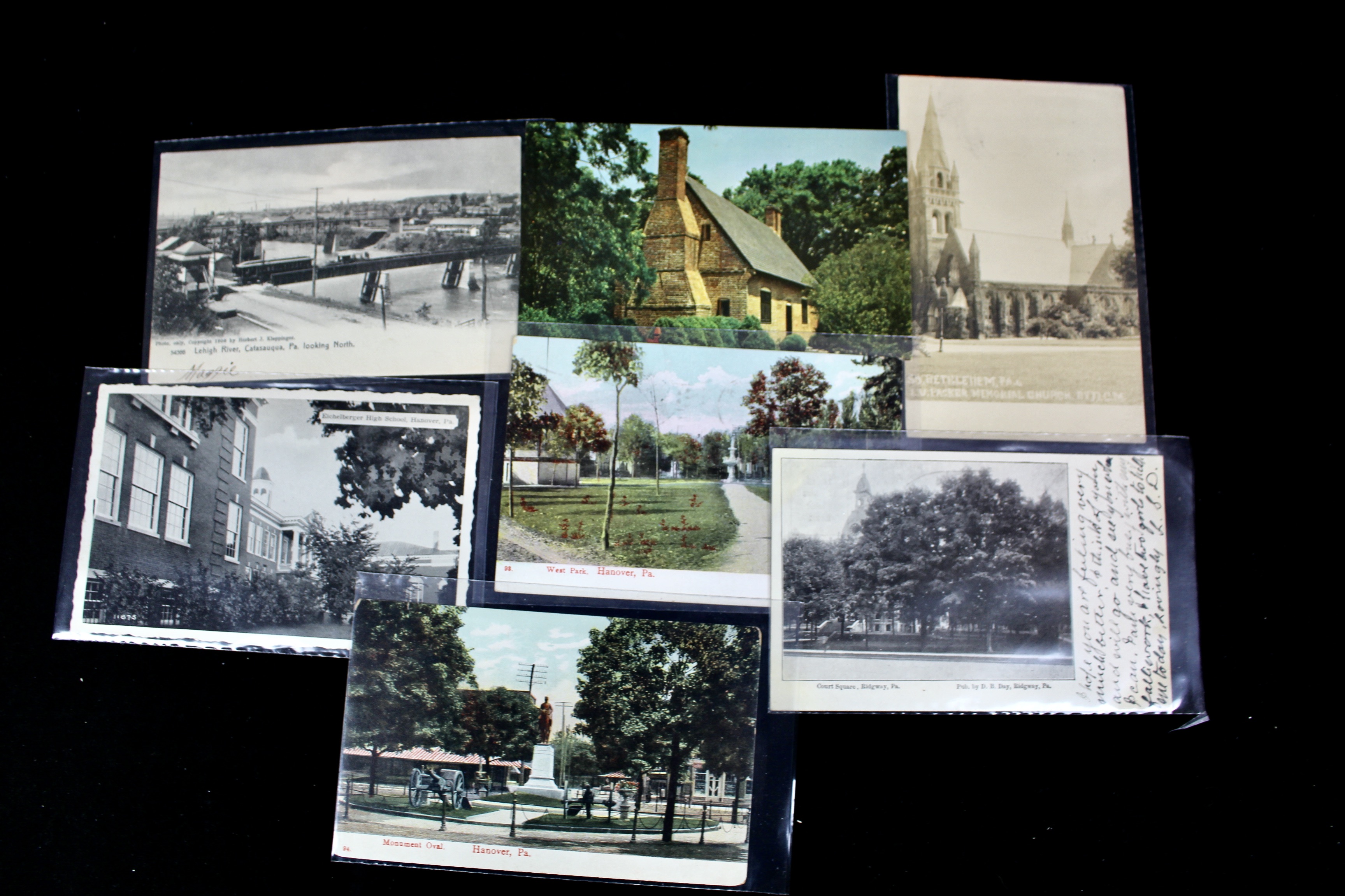 Group of Over 300 Vintage Postcards Including Autographed Dick Powell