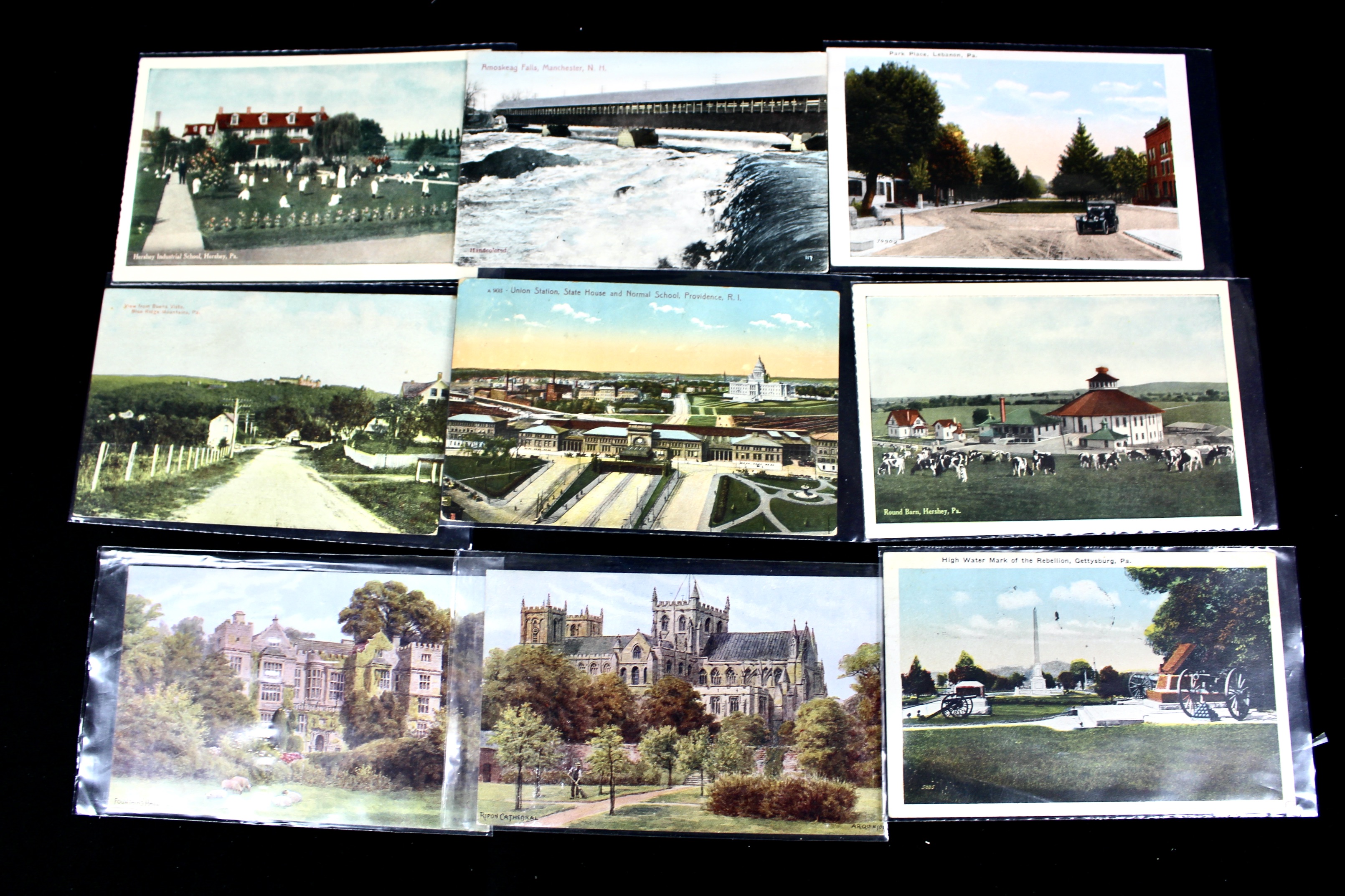 Group of Over 300 Vintage Postcards Including Autographed Dick Powell