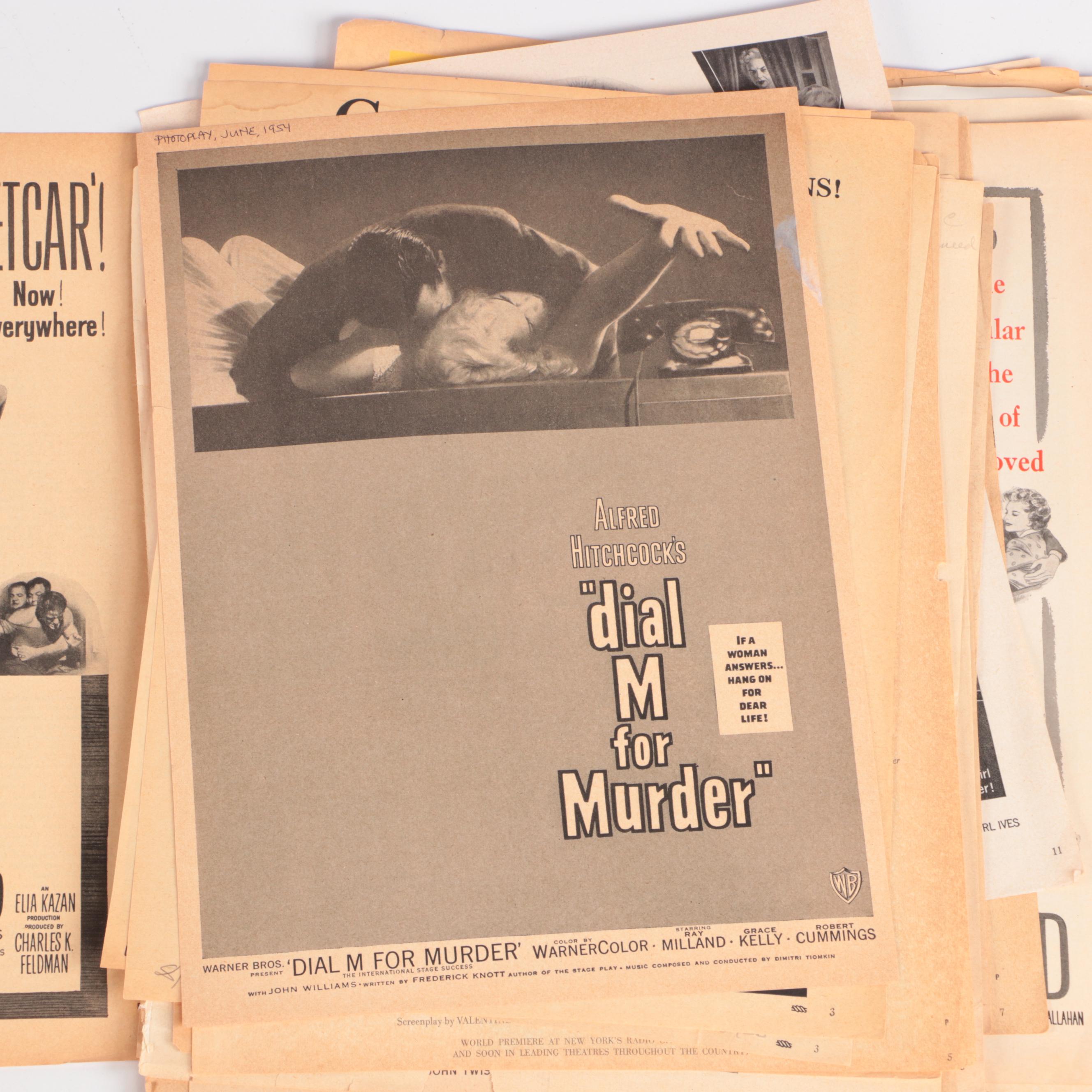 "Ulysses", "A Streetcar Named Desire", More Vintage Movie Flyers