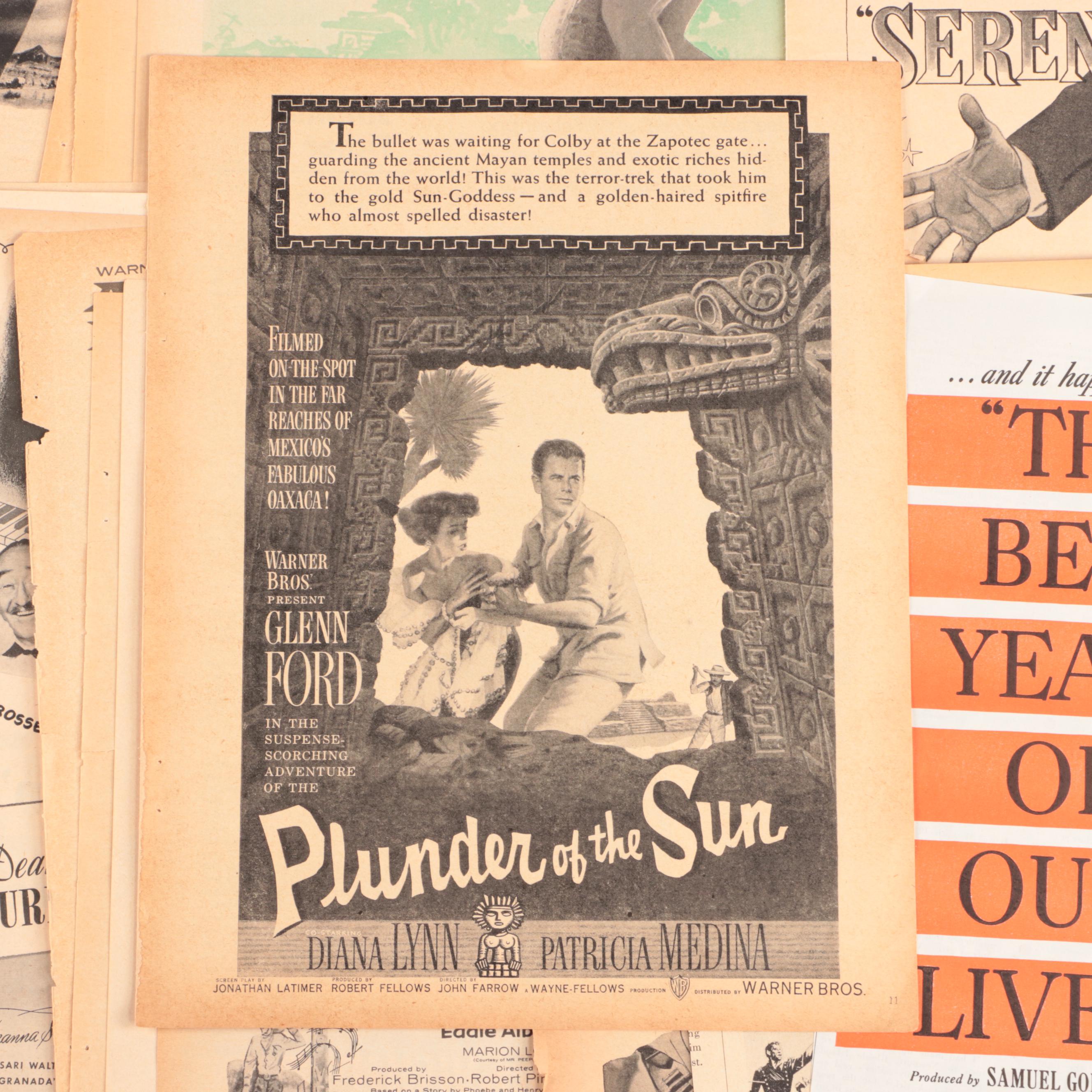 "Ulysses", "A Streetcar Named Desire", More Vintage Movie Flyers