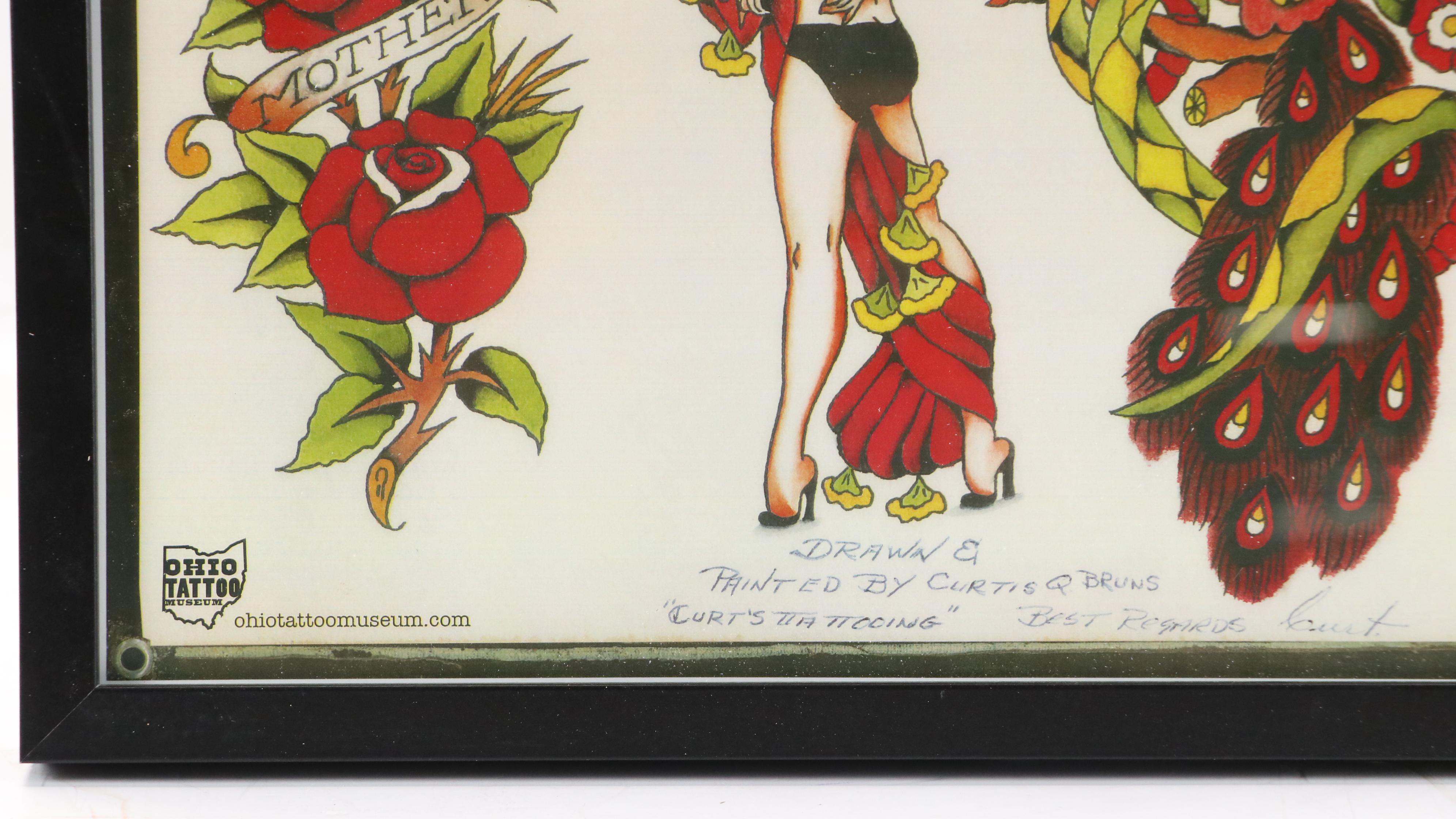 Ohio Tattoo Museum Offset Lithographs of Vintage Tattoo Designs