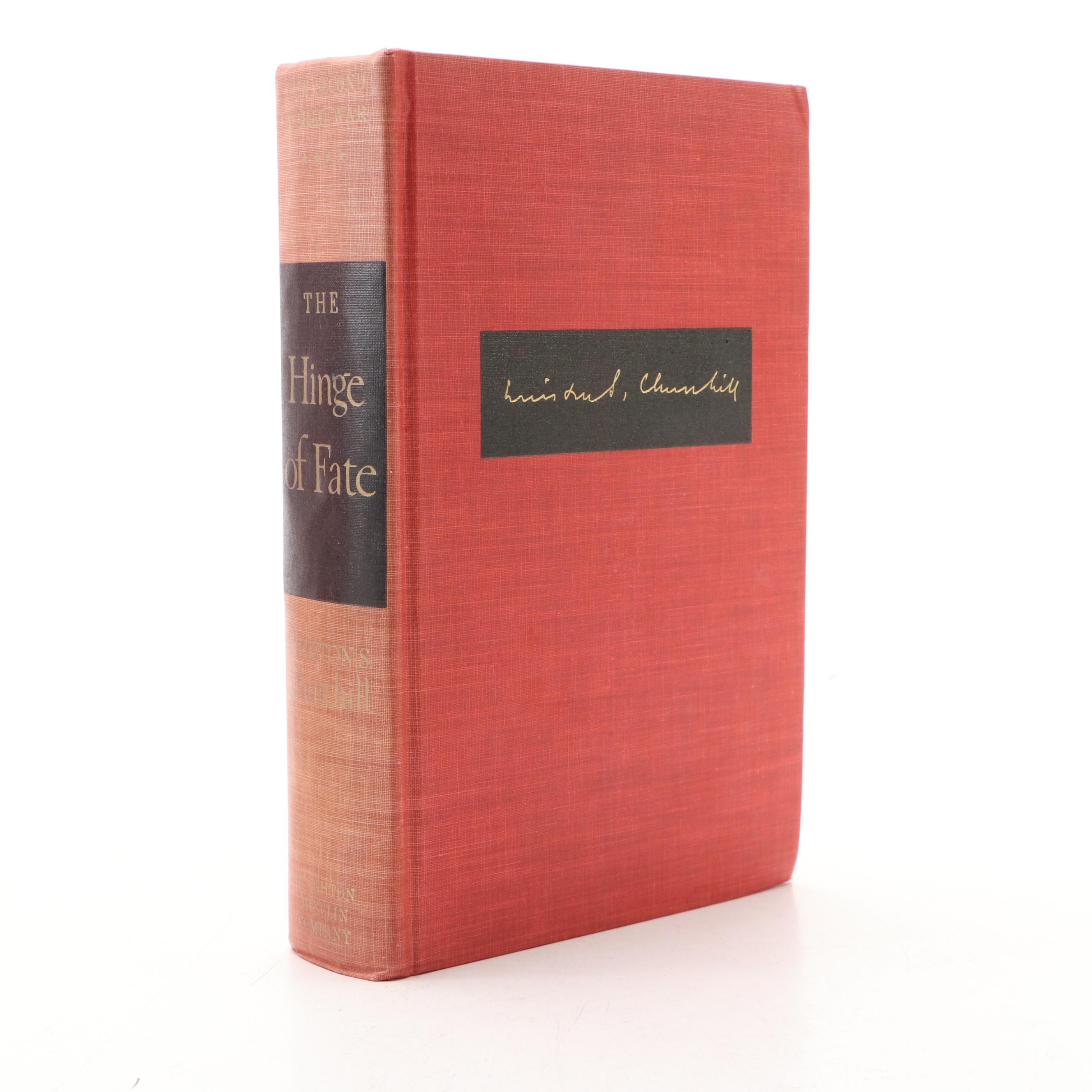 Book Club Edition "The Second World War" by Winston S. Churchill, Mid-20th C.