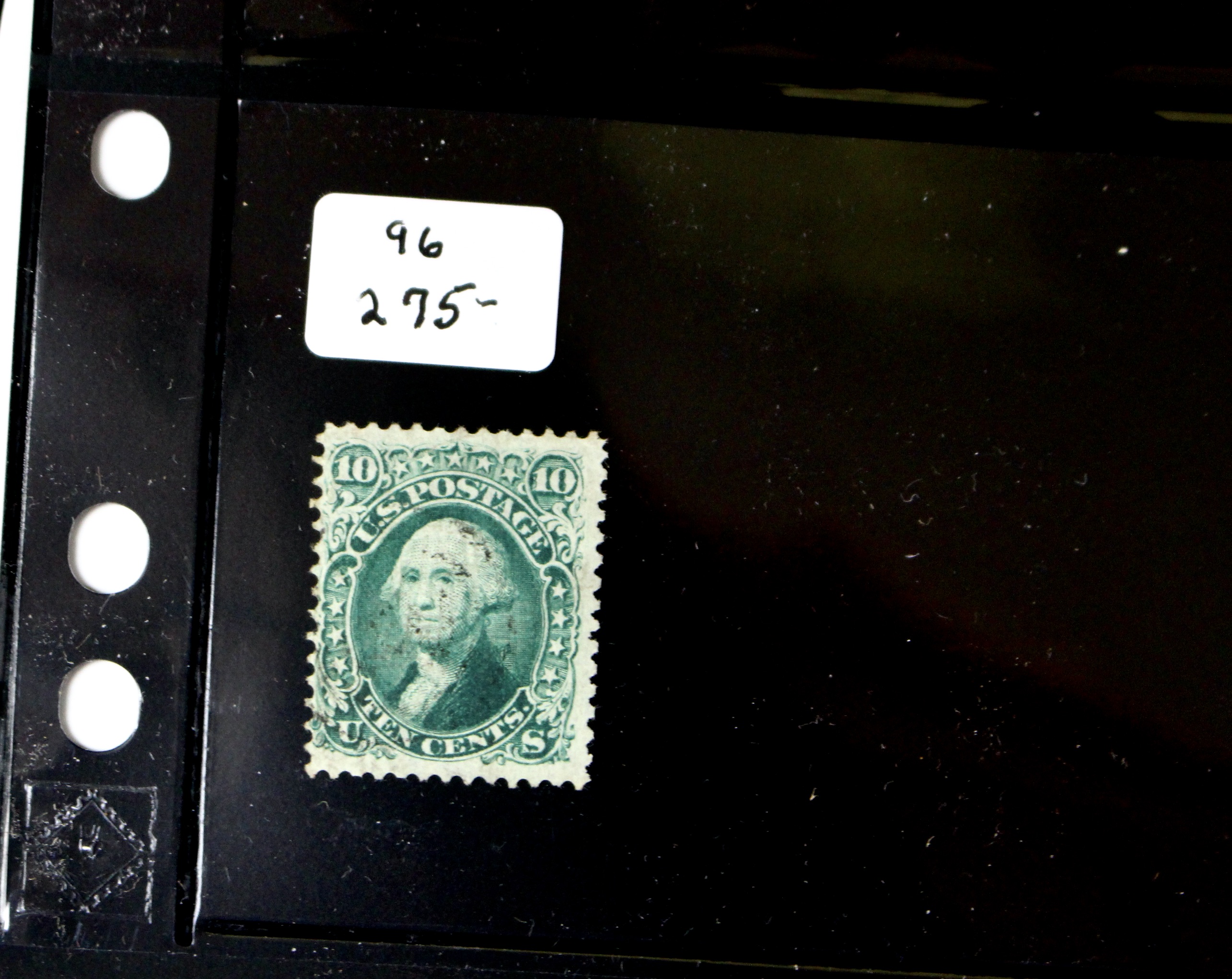 Group of Four Early Used U.S. Stamps with Grills Including Scott# 88, 92, 93, 96