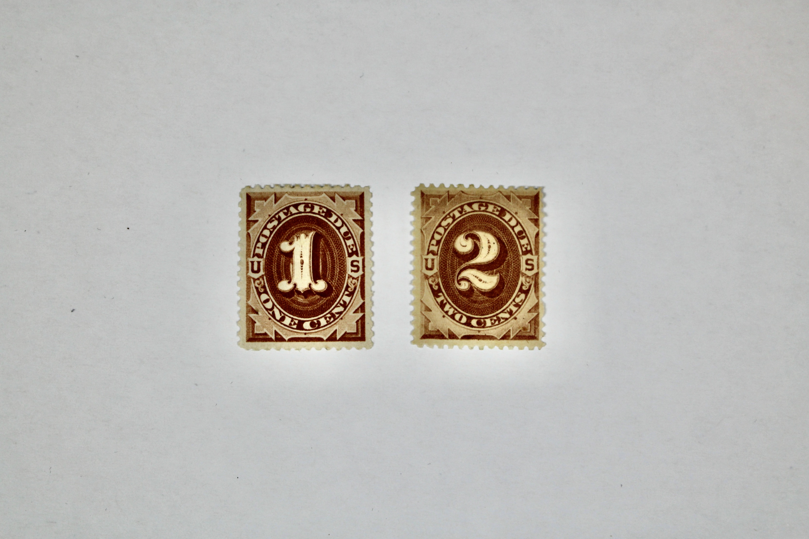 Group of 13 Early U.S. Postage Due Stamps