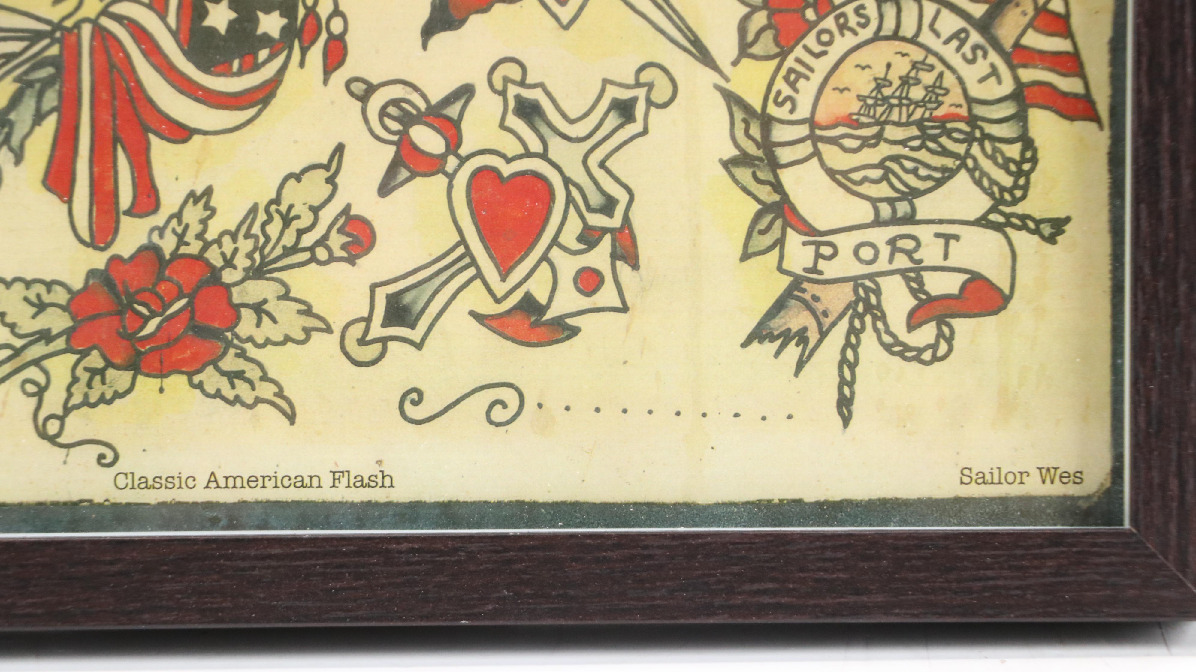 Ohio Tattoo Museum Offset Lithographs of Classic American Flash Designs