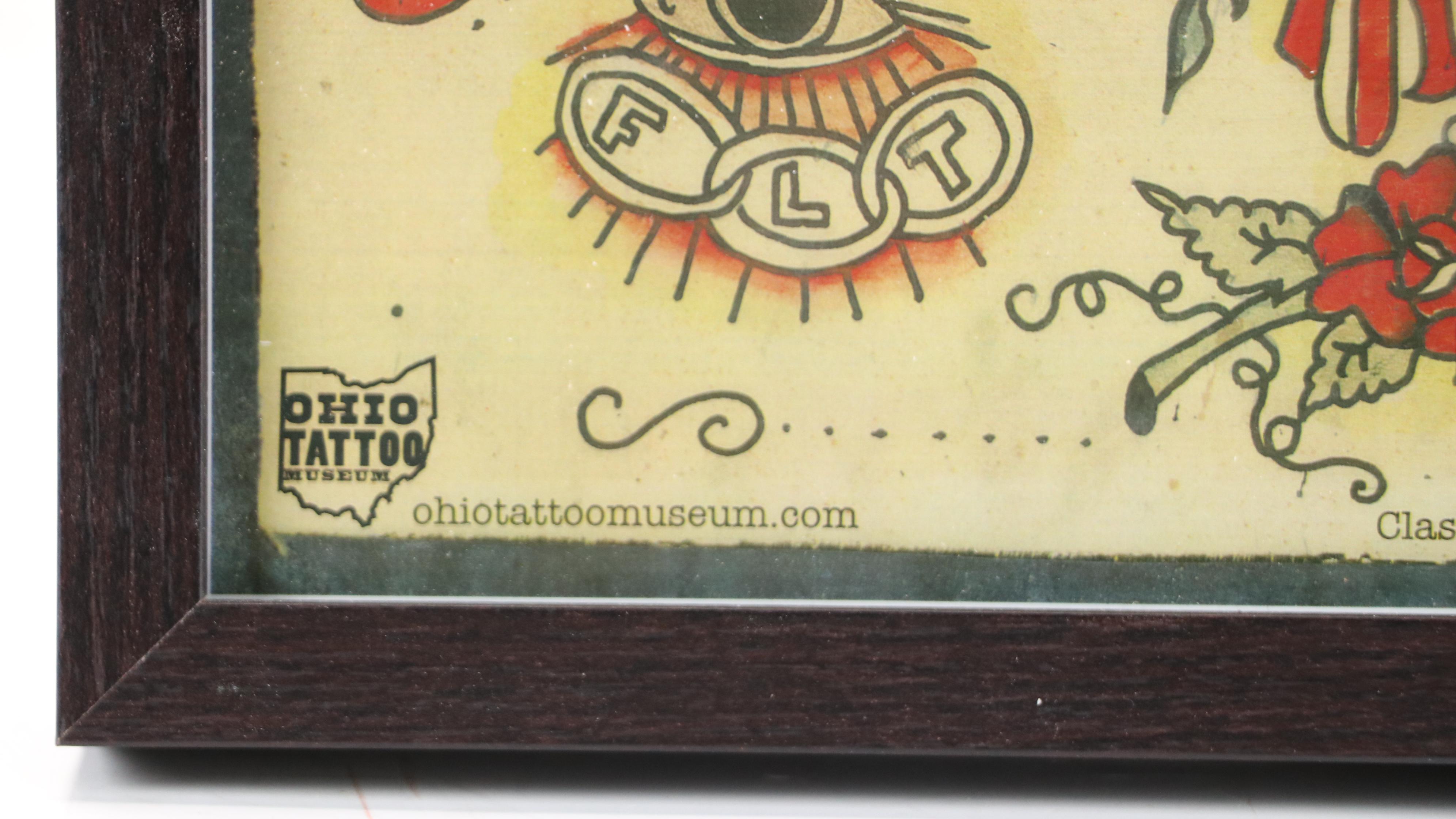 Ohio Tattoo Museum Offset Lithographs of Classic American Flash Designs