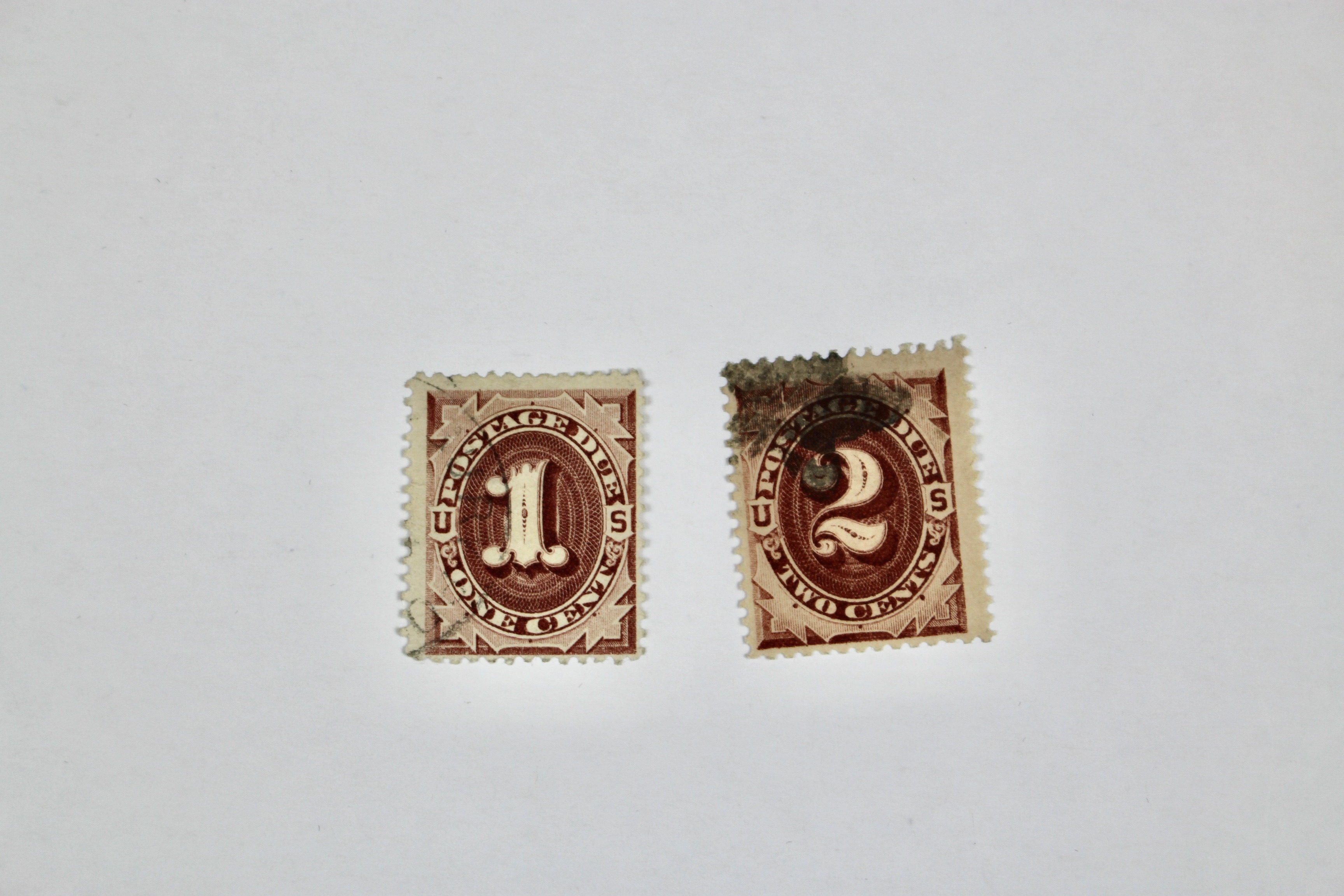 Group of 13 Early U.S. Postage Due Stamps