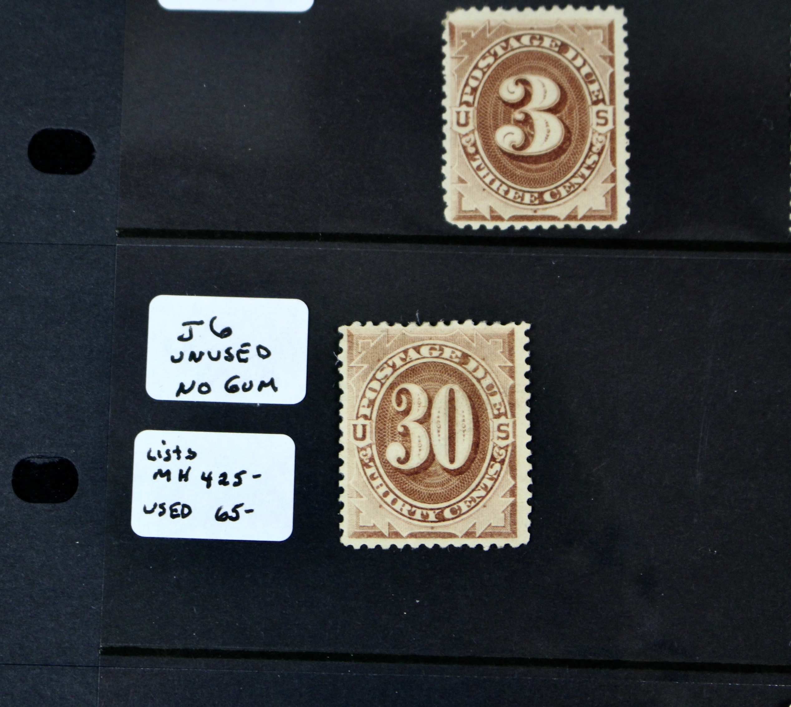 Group of 13 Early U.S. Postage Due Stamps