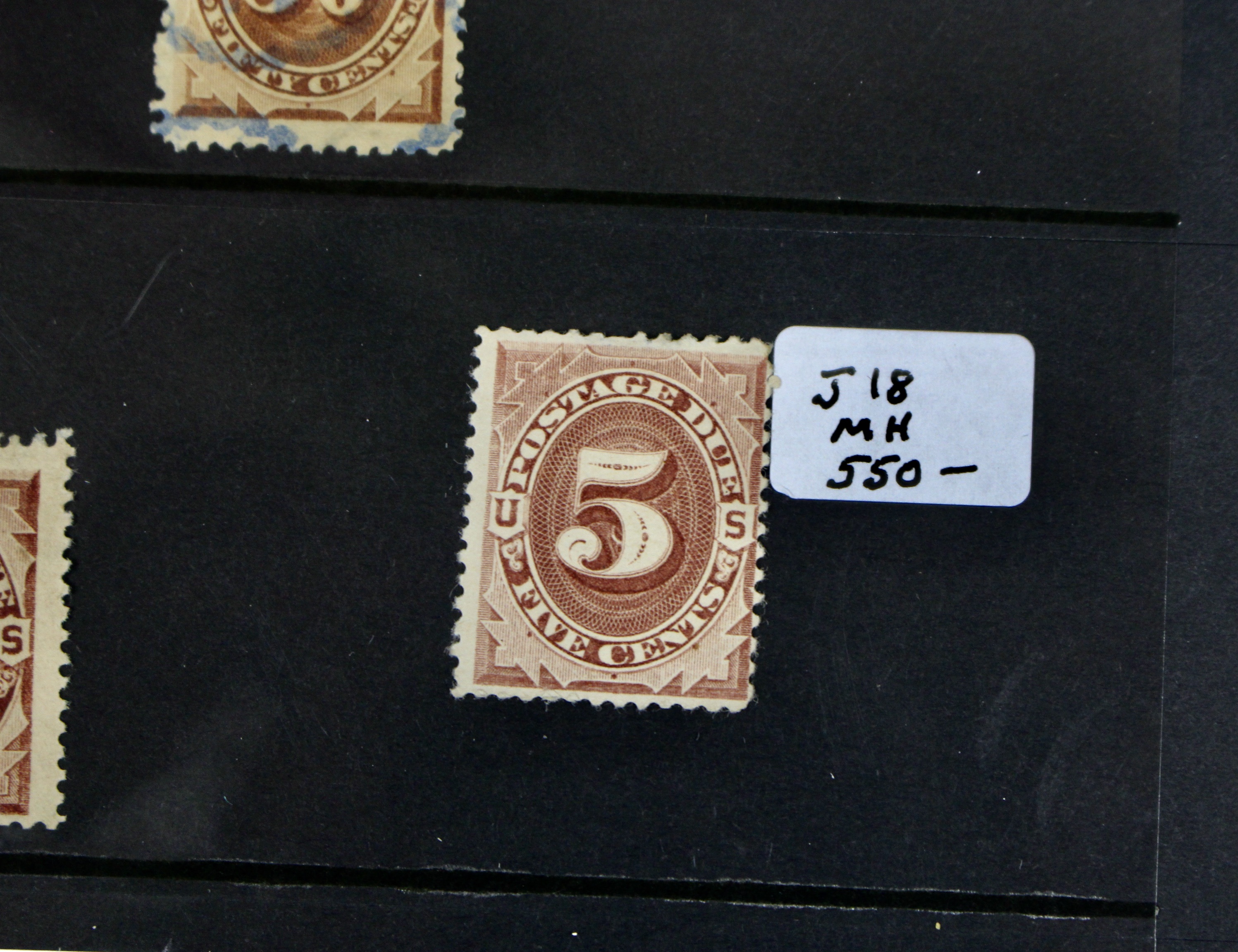 Group of 13 Early U.S. Postage Due Stamps