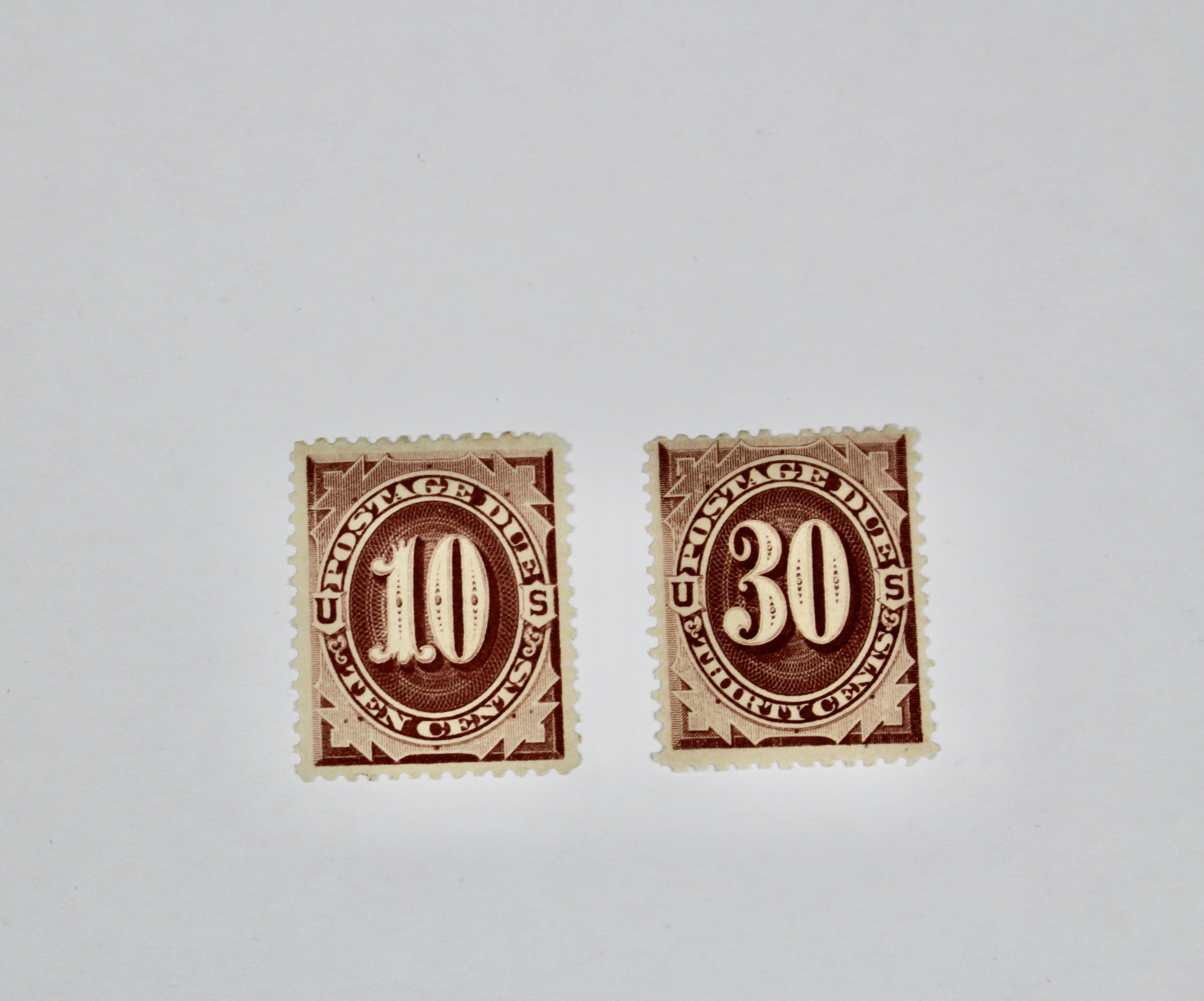 Group of 13 Early U.S. Postage Due Stamps