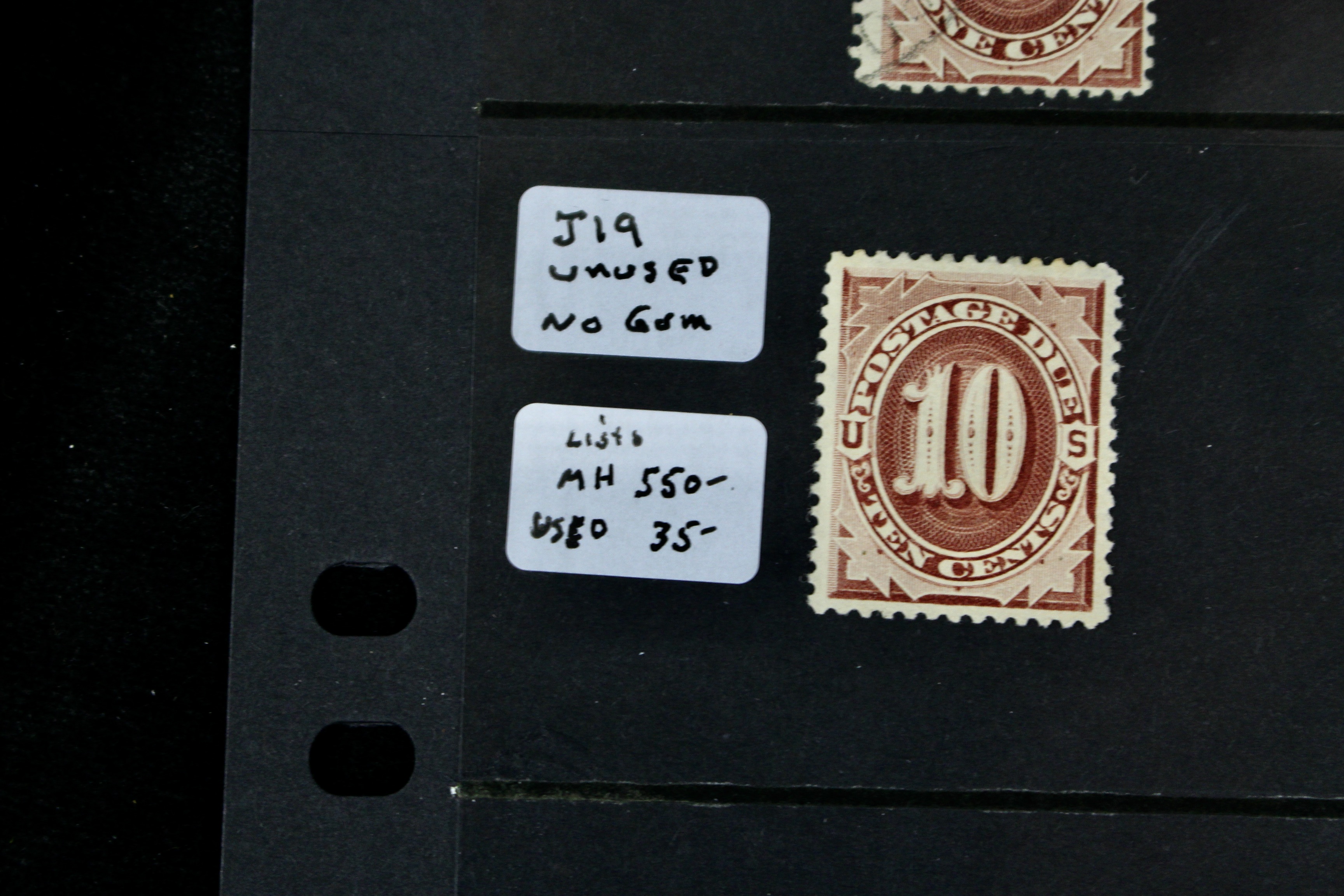 Group of 13 Early U.S. Postage Due Stamps