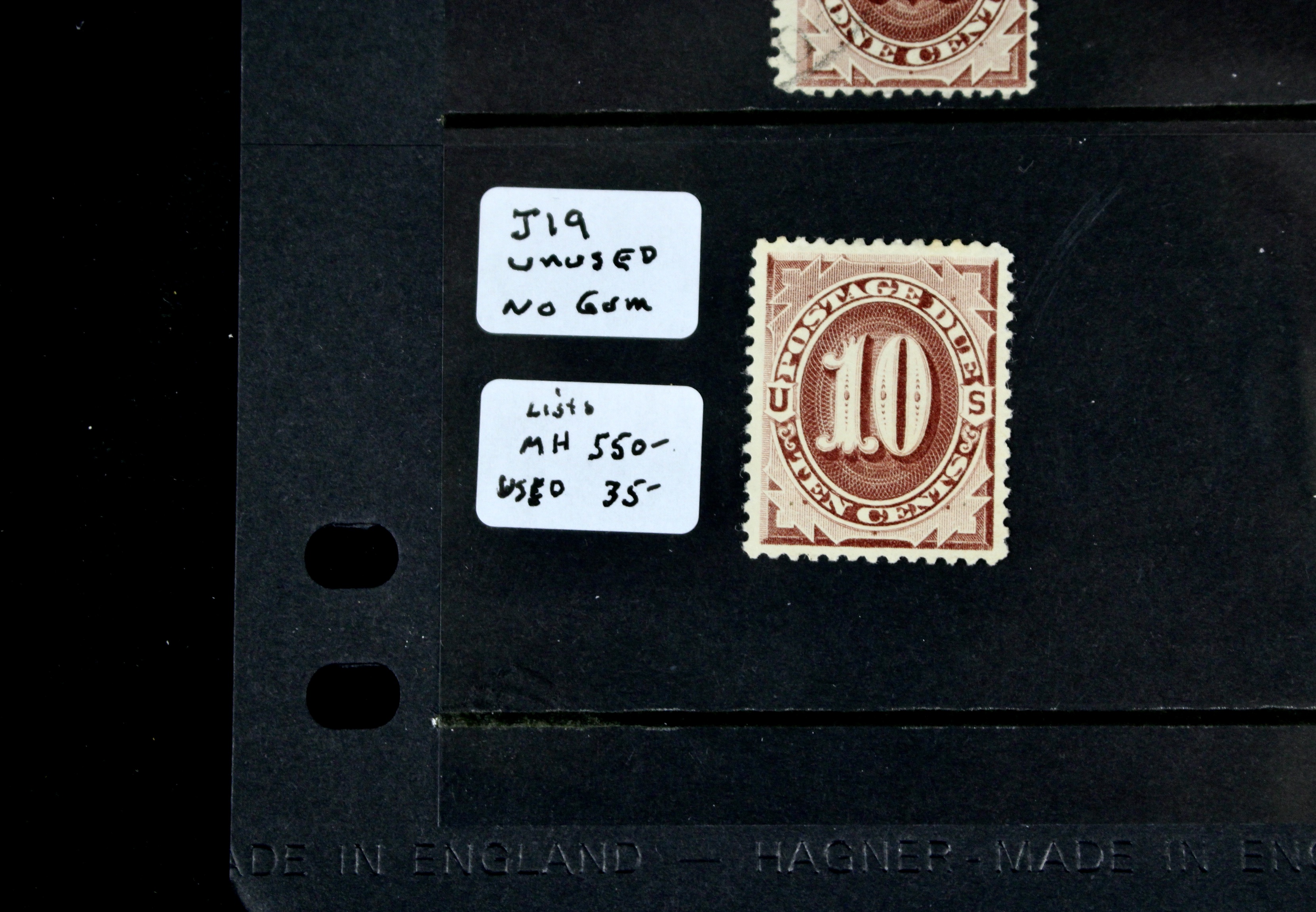 Group of 13 Early U.S. Postage Due Stamps